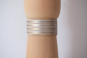 Exclusive Vintage Sosaku Kokeshi by Sato Suigai (1920-) | Titled: 春宵 - Shunshō - Spring Evening | With Original Box | 61 cm