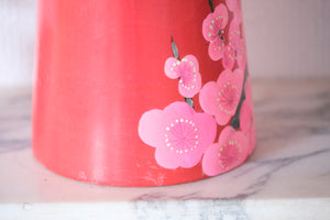 Exclusive Vintage Creative Kokeshi by the famous Takahashi Hajime (1918 - 2002) | Titled: 淡紅梅 - Light Red Plum | 61 cm