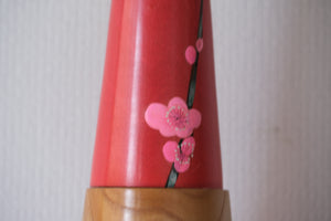 Exclusive Vintage Creative Kokeshi by the famous Takahashi Hajime (1918 - 2002) | Titled: 淡紅梅 - Light Red Plum | 61 cm