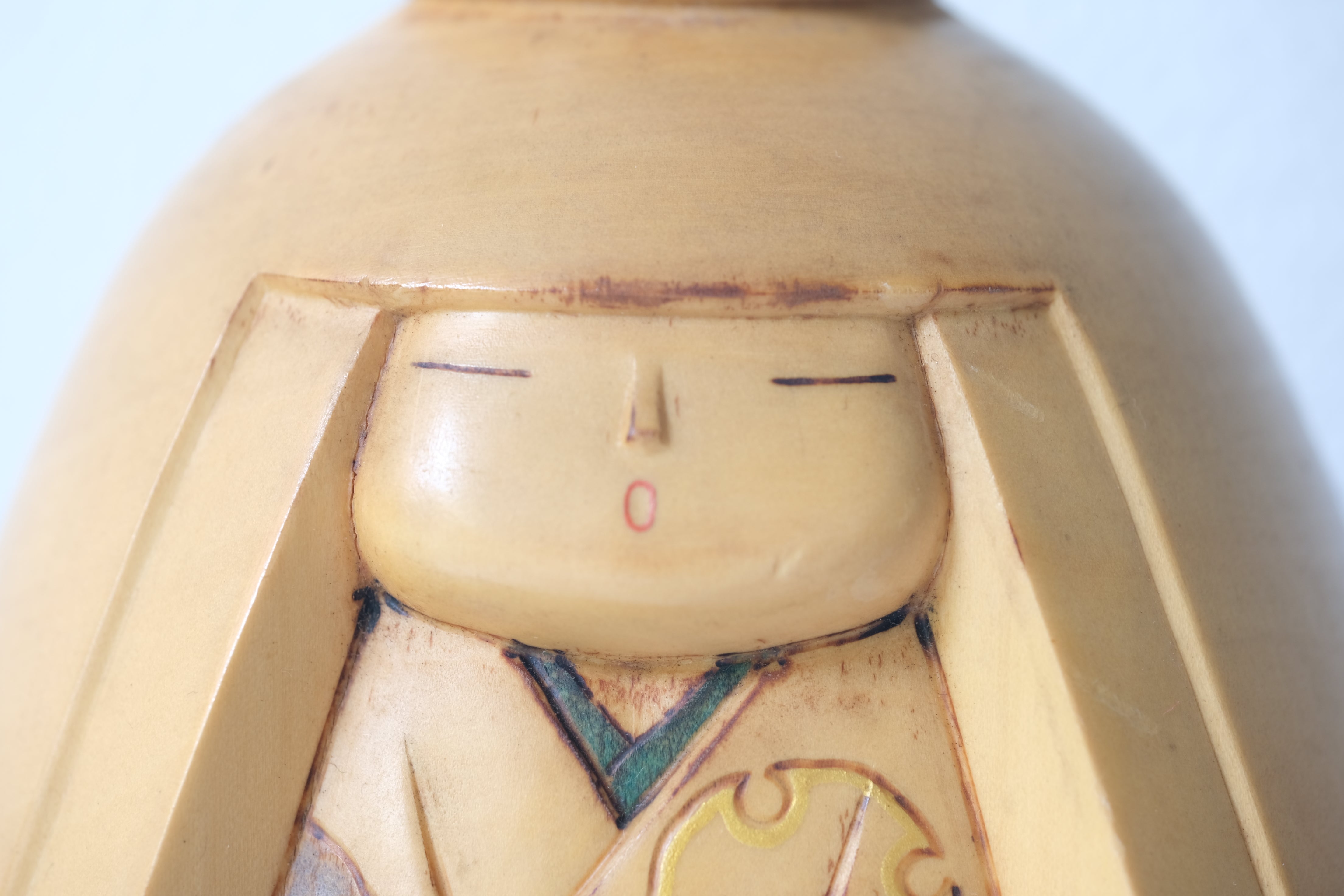 Exclusive Vintage Sosaku Kokeshi by Watanabe Yuji 渡辺雄二 (1951-) | 14 cm