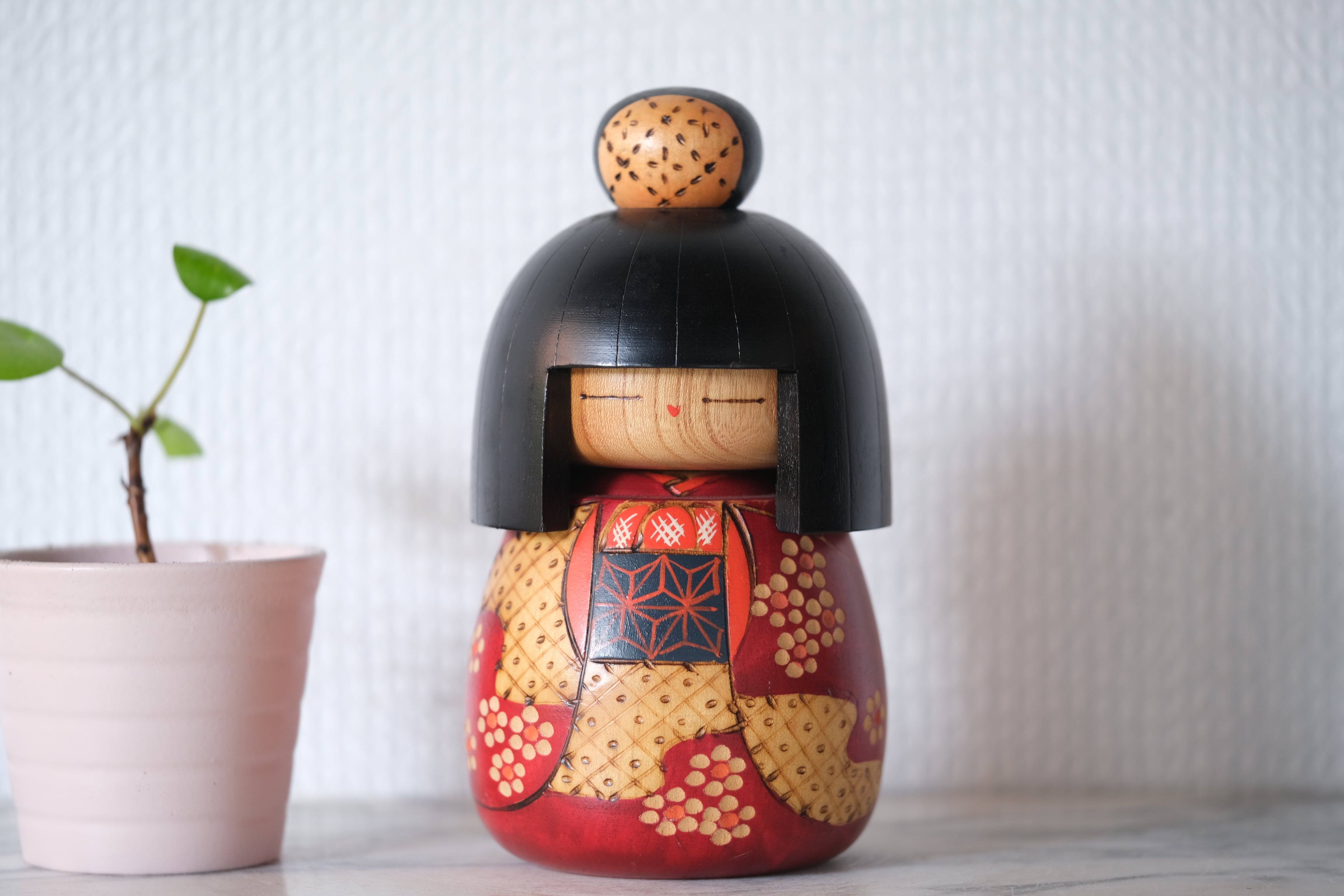 Rare Vintage Gumma Kokeshi By Kazuo Takamizawa 高見沢一夫 (1927-) | 14,5 cm