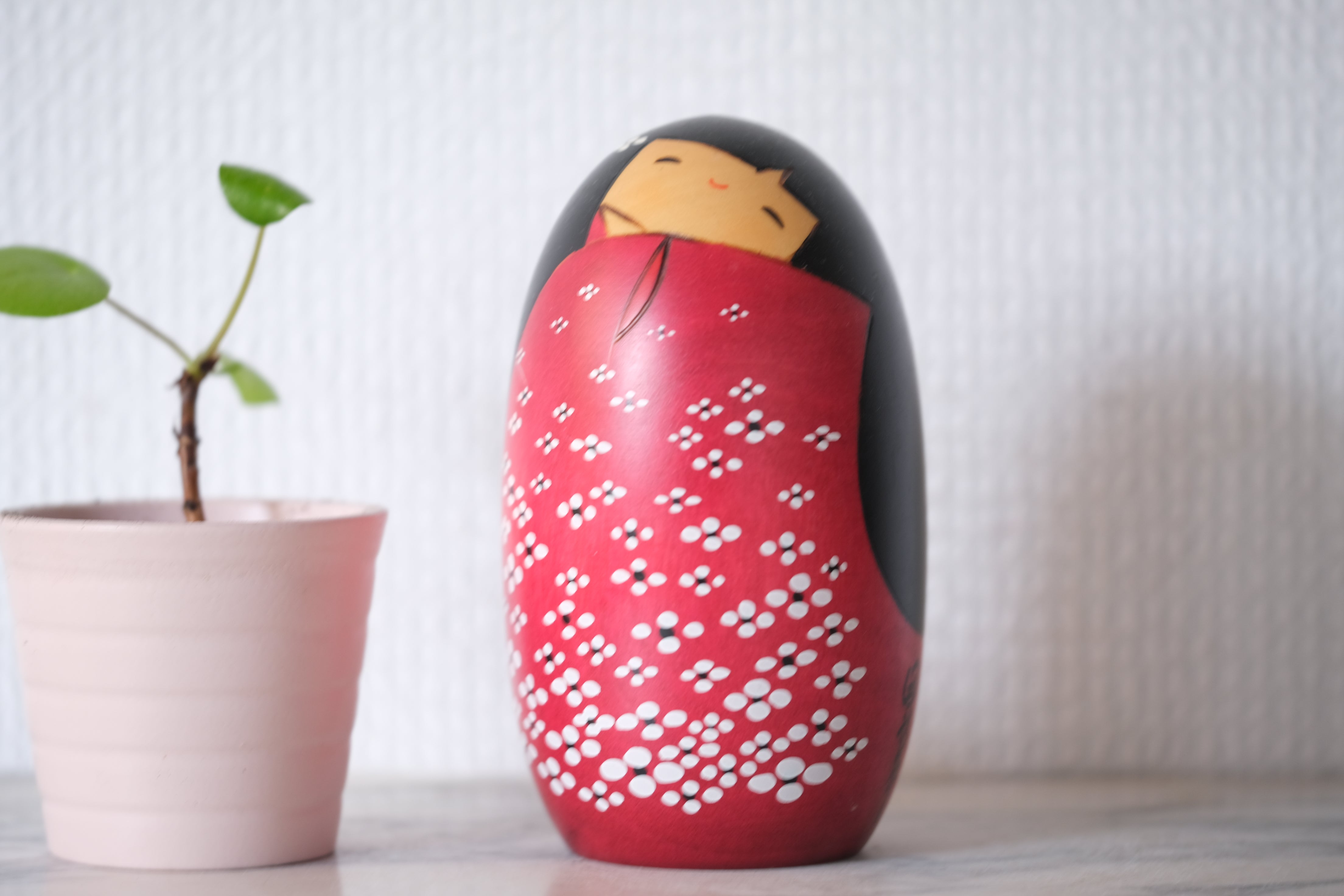 Cute Vintage Sosaku Kokeshi By Usaburo | 12 cm