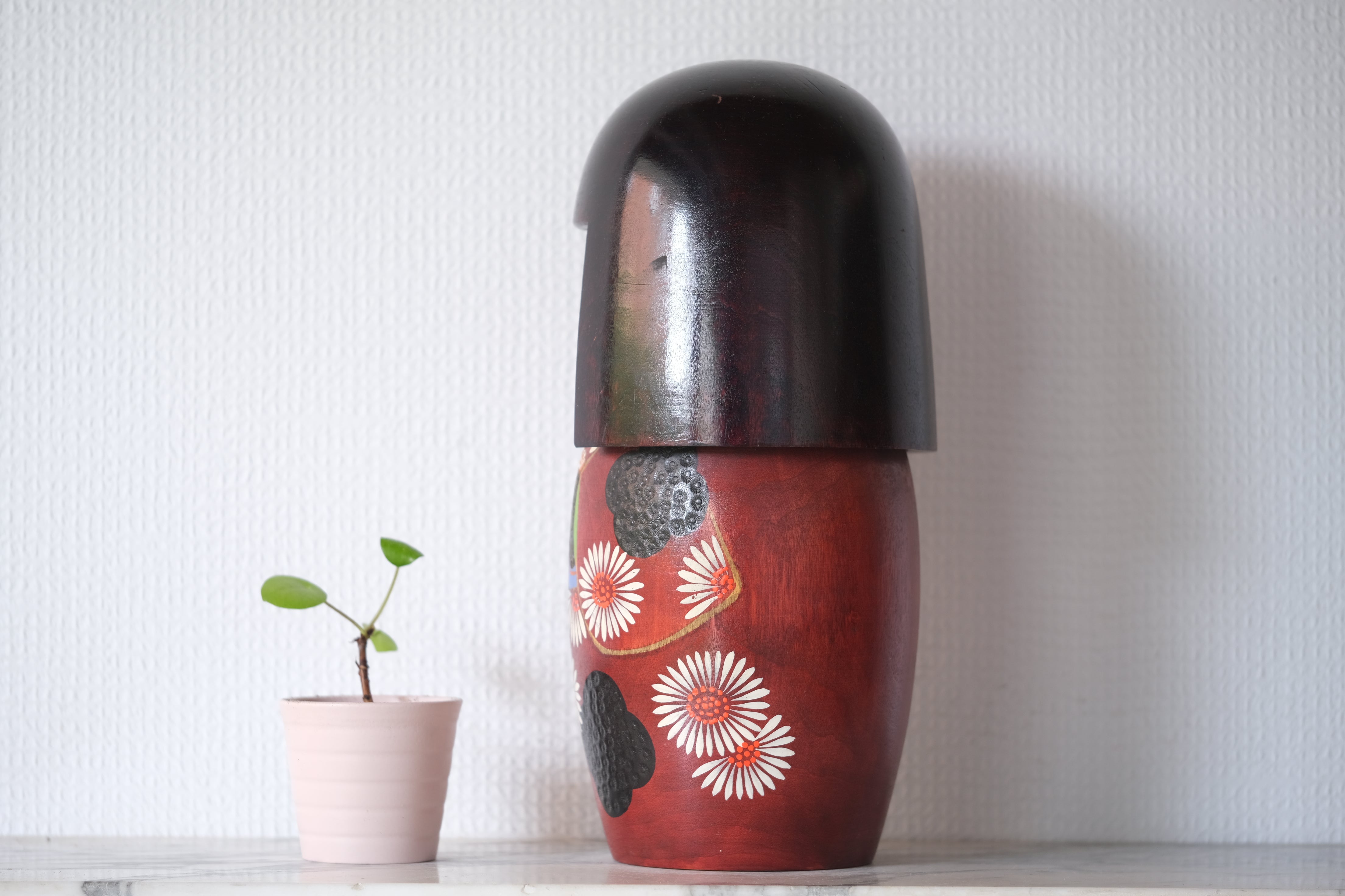 Exclusive Vintage Gumma Kokeshi by Aoki Ryoka (1931-) | Titled: 少女 - Shōjo - Girl | 29 cm