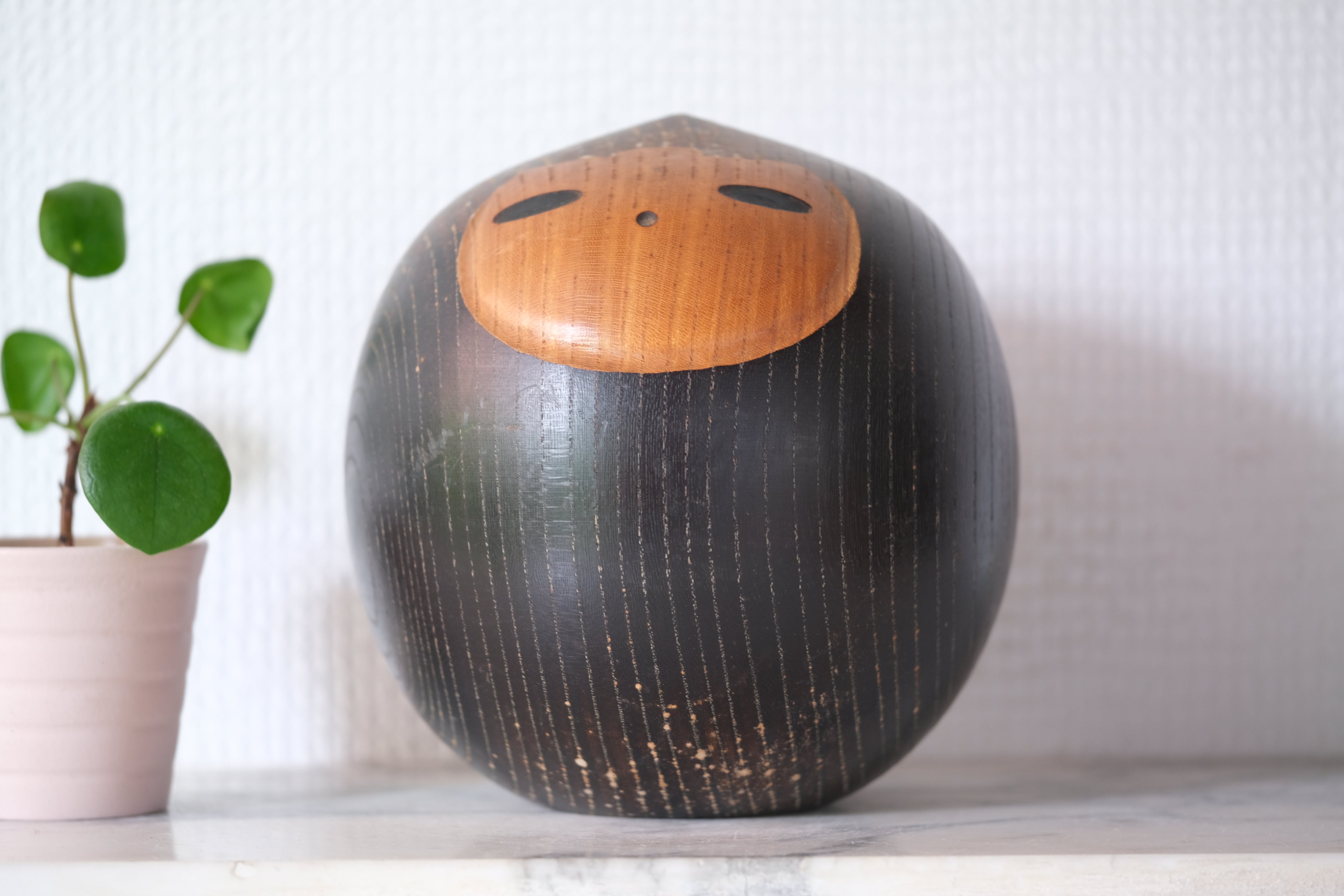 Vintage Kokeshi by Sanpei Yamanaka (1926-2012) | Titled: 'Doji - Unperturbed' | 14 cm