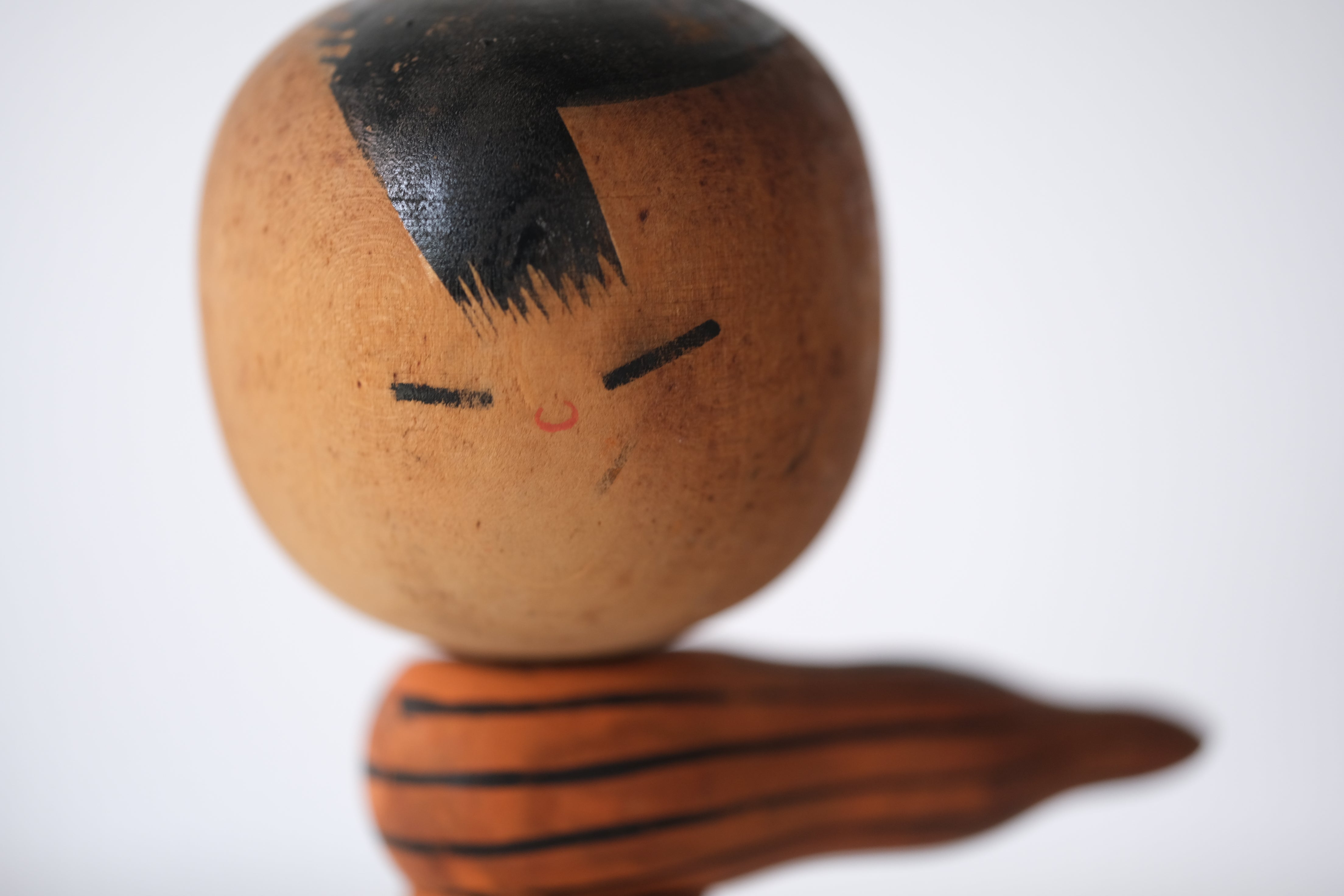 Vintage Creative Kokeshi with Scarf by Okumura | 14 cm