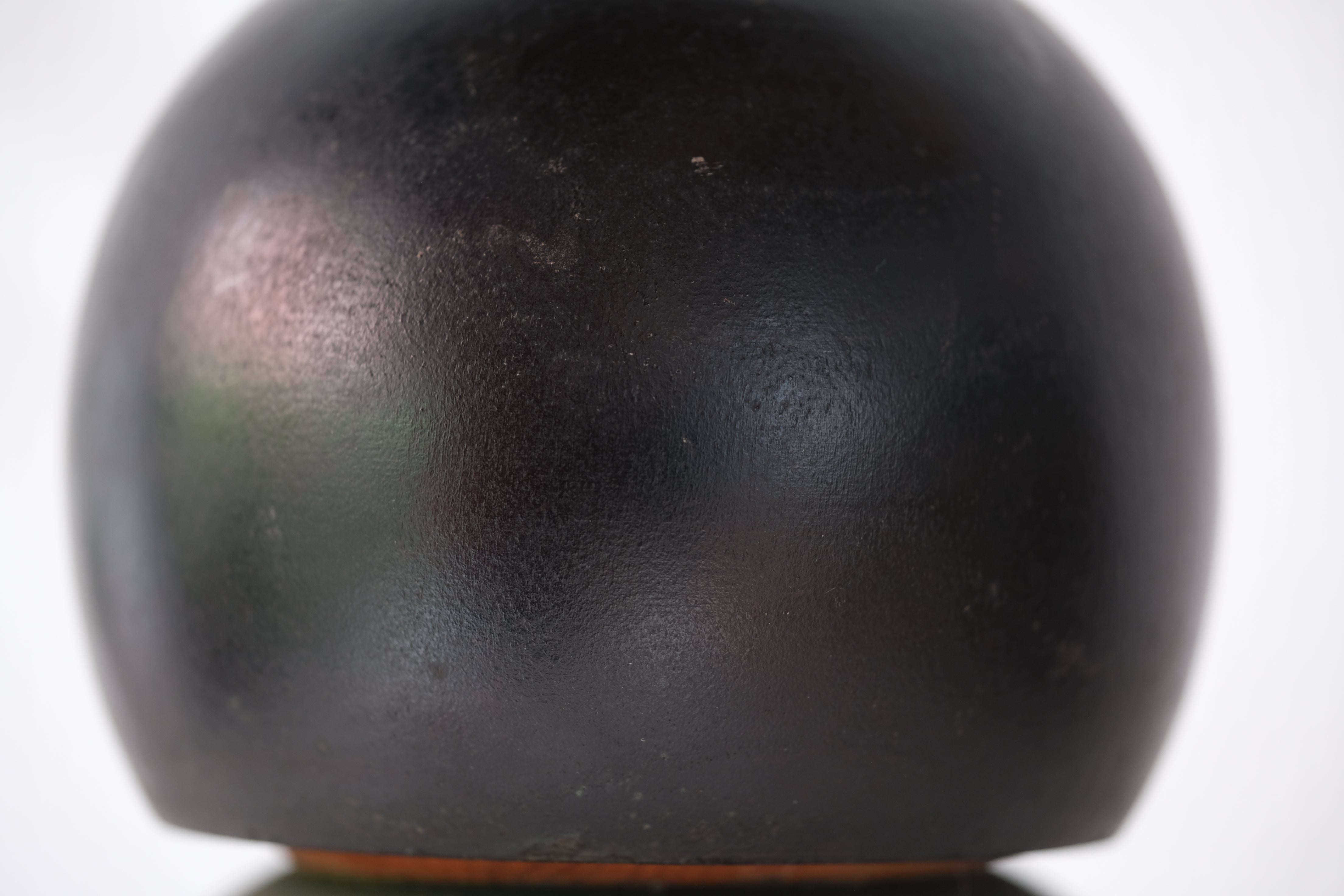 Rare Vintage Gumma Kokeshi By Kazuo Takamizawa 高見沢一夫 (1927-) | Title: 里の春 - Sato no haru - Spring in the village | Dated: 1988 | 16,5 cm