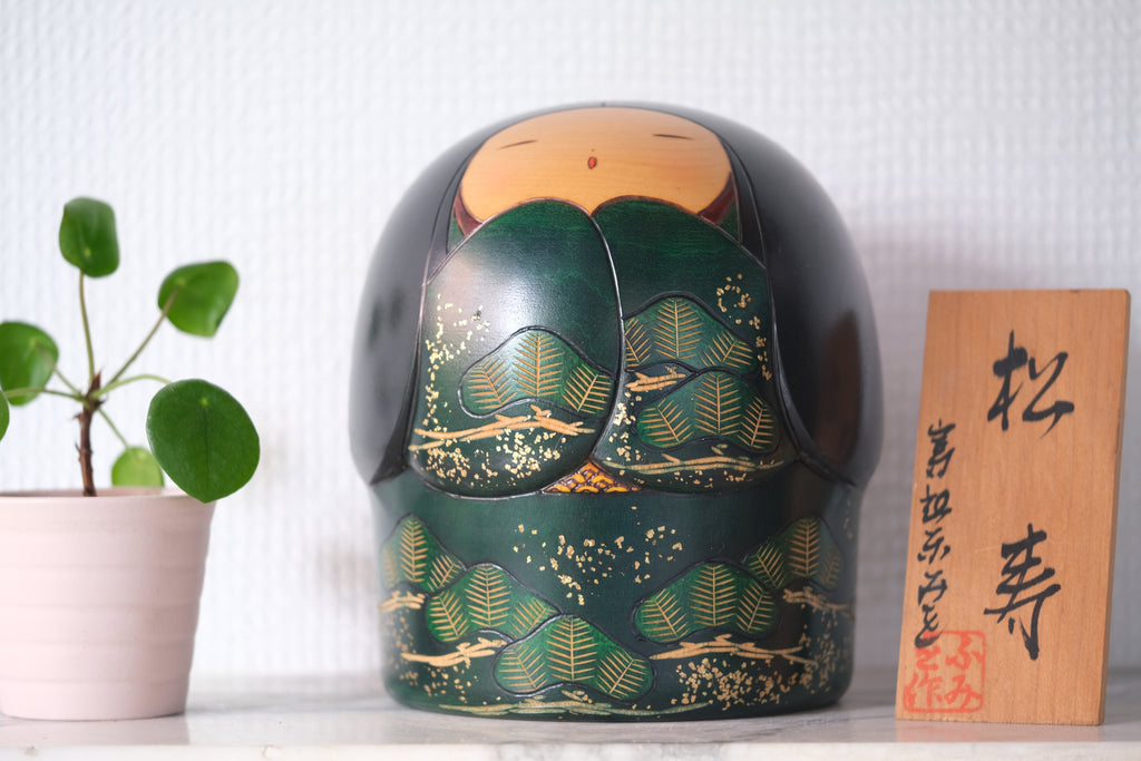 Exclusive Vintage Sosaku Kokeshi by Fumio Tomidokoro | 15,5 cm