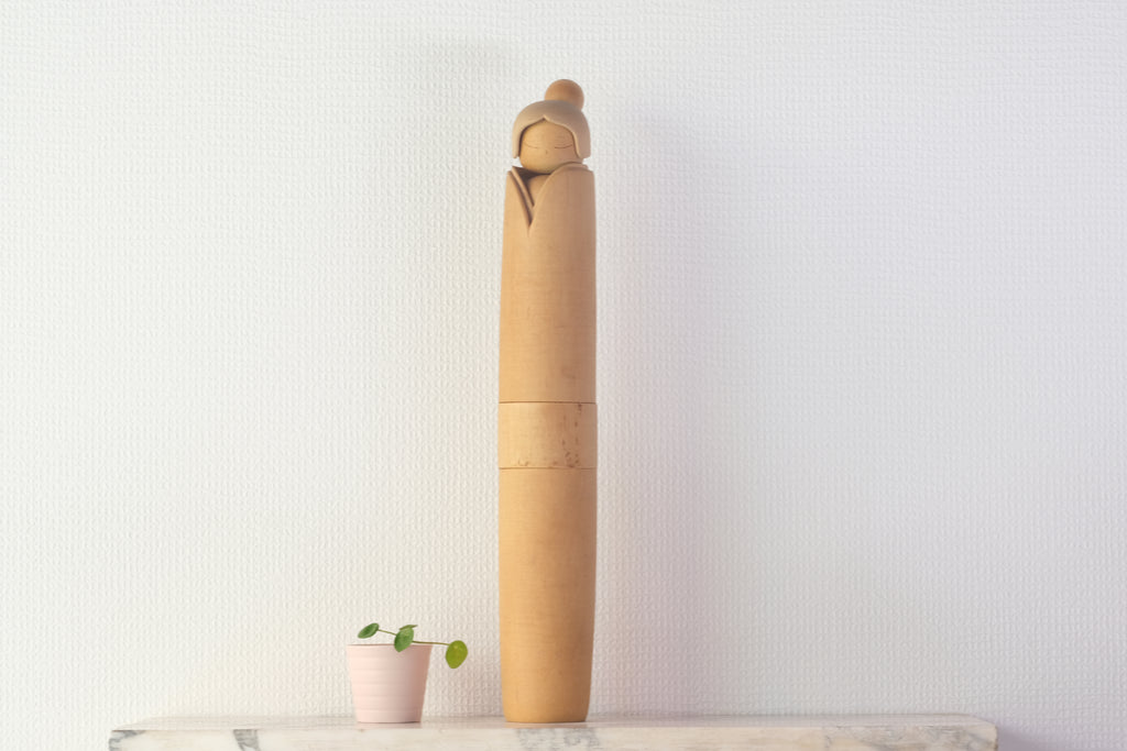 Exclusive Vintage Sosaku Kokeshi By the Award-winning Shozan Shido (1932-1995) | 50,5 cm