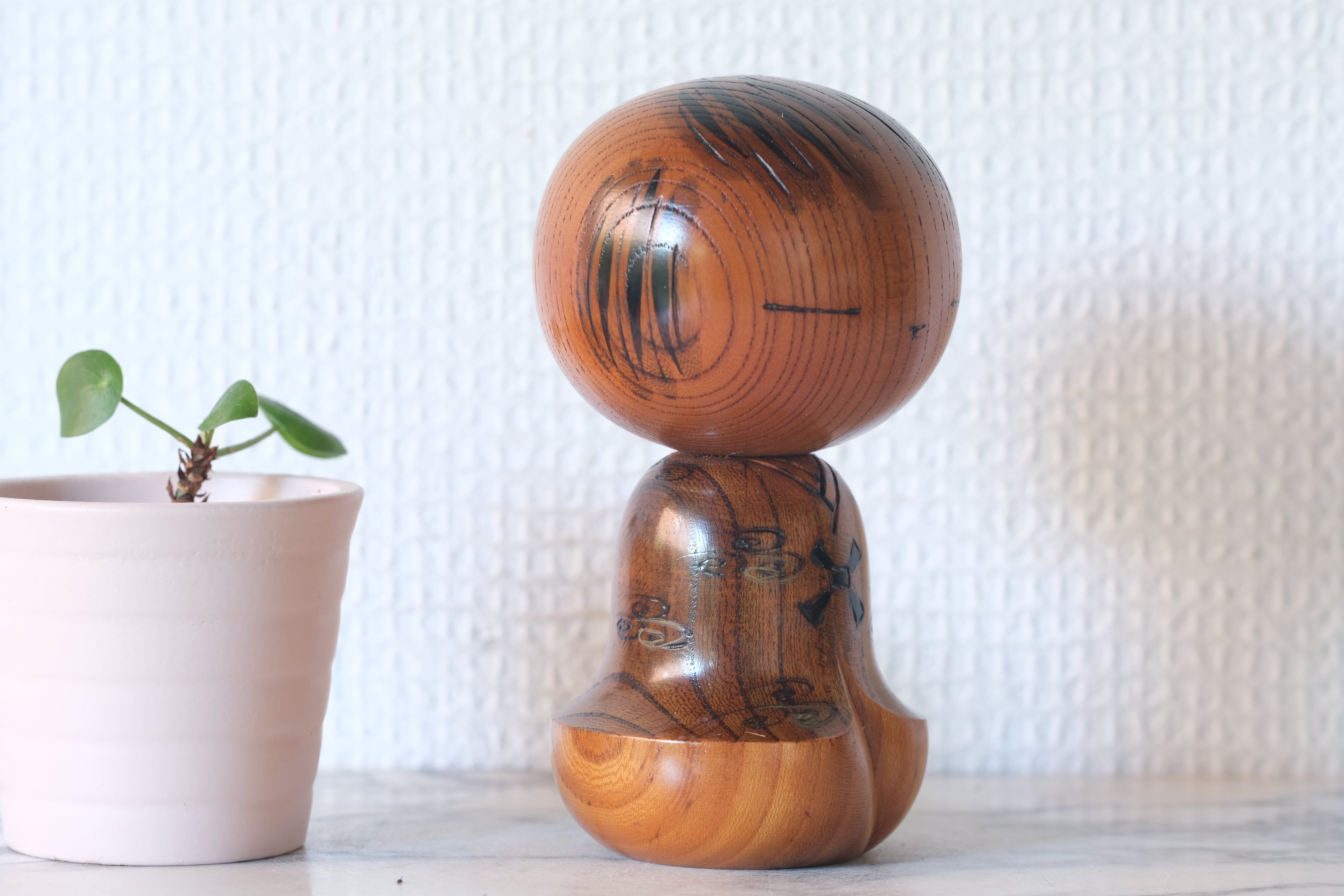 Rare Vintage Creative Kokeshi by Tsujita Ryozo (1923-) | 12 cm