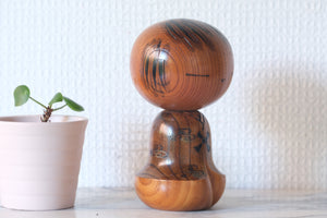 Rare Vintage Creative Kokeshi by Tsujita Ryozo (1923-) | 12 cm