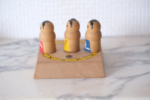 Cute Vintage Sumo Kokeshi Set | 3,8 cm