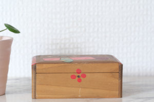 Small Vintage Jewelry Box | 9,5 cm x 6,5 cm x 4 cm