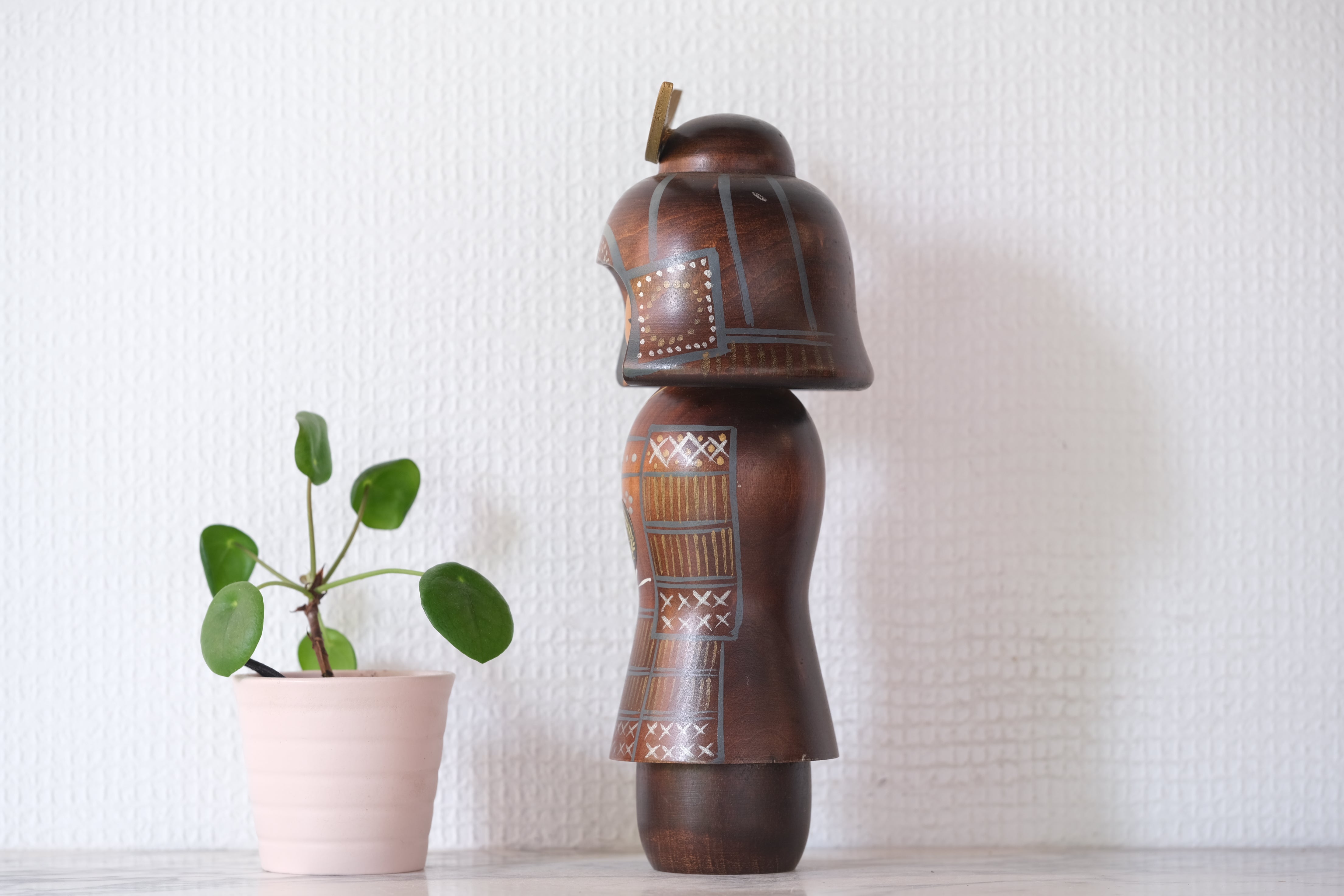 Rare Vintage Sosaku Kokeshi attributed to Sato Suigai 佐藤翠崕 (1920-) | 24,5 cm