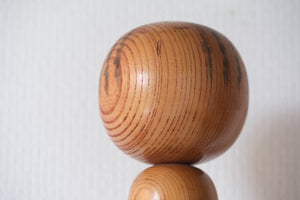 Exclusive Vintage Sosaku Kokeshi by Hideo Ishihara (1925-1999) | Titled:  夕陽 - Yuhi - Sunset | 30 cm