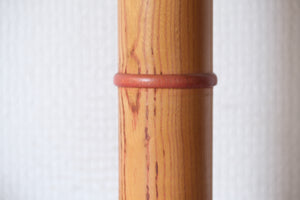 Exclusive Vintage Sosaku Kokeshi by Hideo Ishihara (1925-1999) | Titled:  夕陽 - Yuhi - Sunset | 30 cm