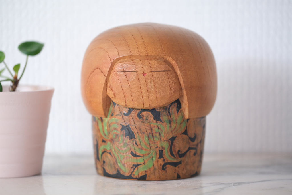 Rare Vintage Creative Kokeshi By Issetsu Kuribayashi 栗林 一雪 (1924-2011) | 10 cm