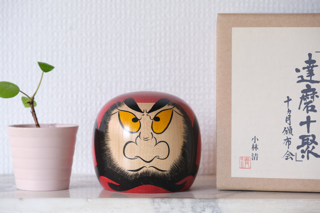 Vintage Daruma By Kiyoshi Kobayashi 小林 清 (1951-) | With Original Box | 8,5 cm