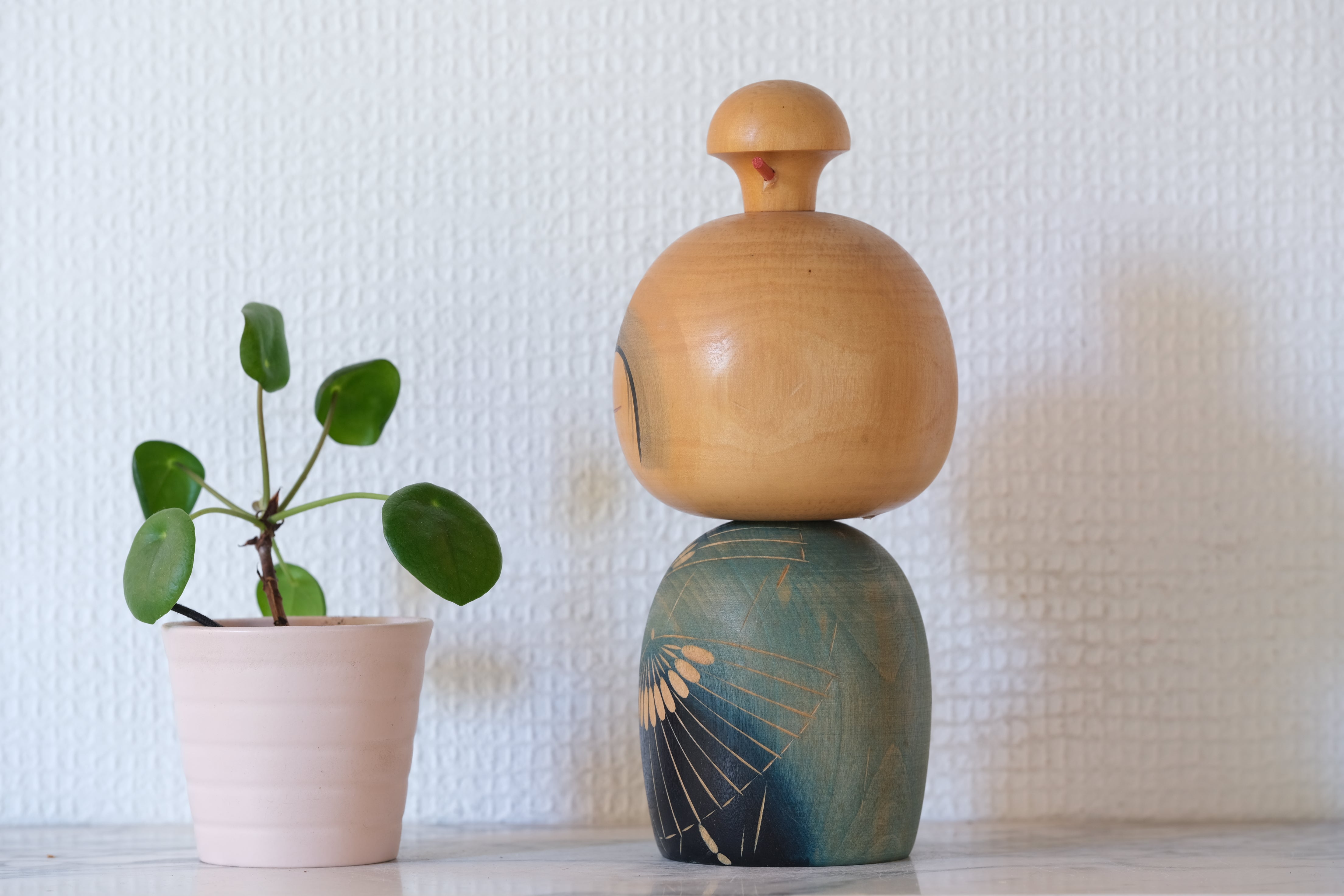 Rare vintage Creative Kokeshi by Yuji Kawase 川瀬祐志作 (1938-) | 19 cm