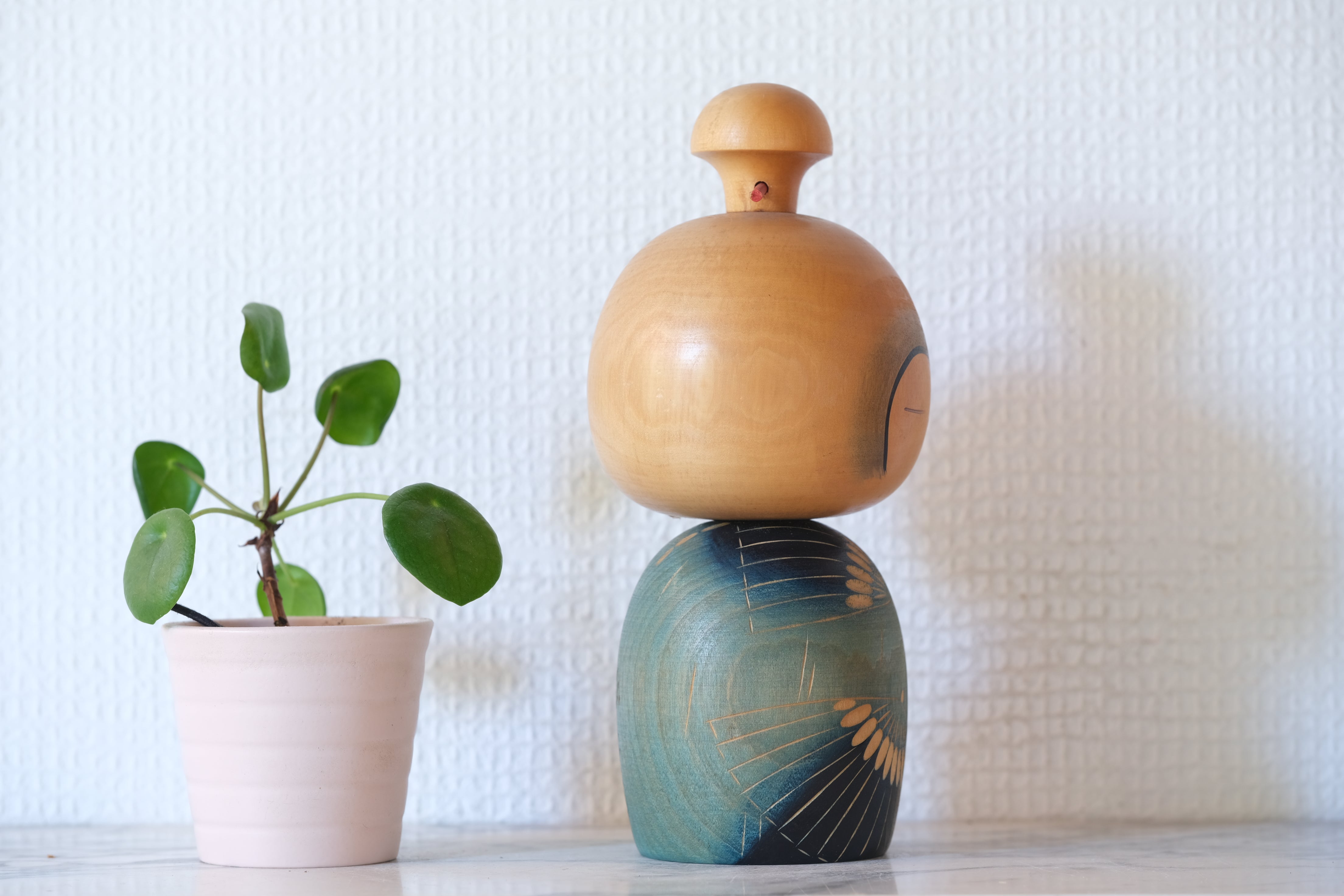 Rare vintage Creative Kokeshi by Yuji Kawase 川瀬祐志作 (1938-) | 19 cm