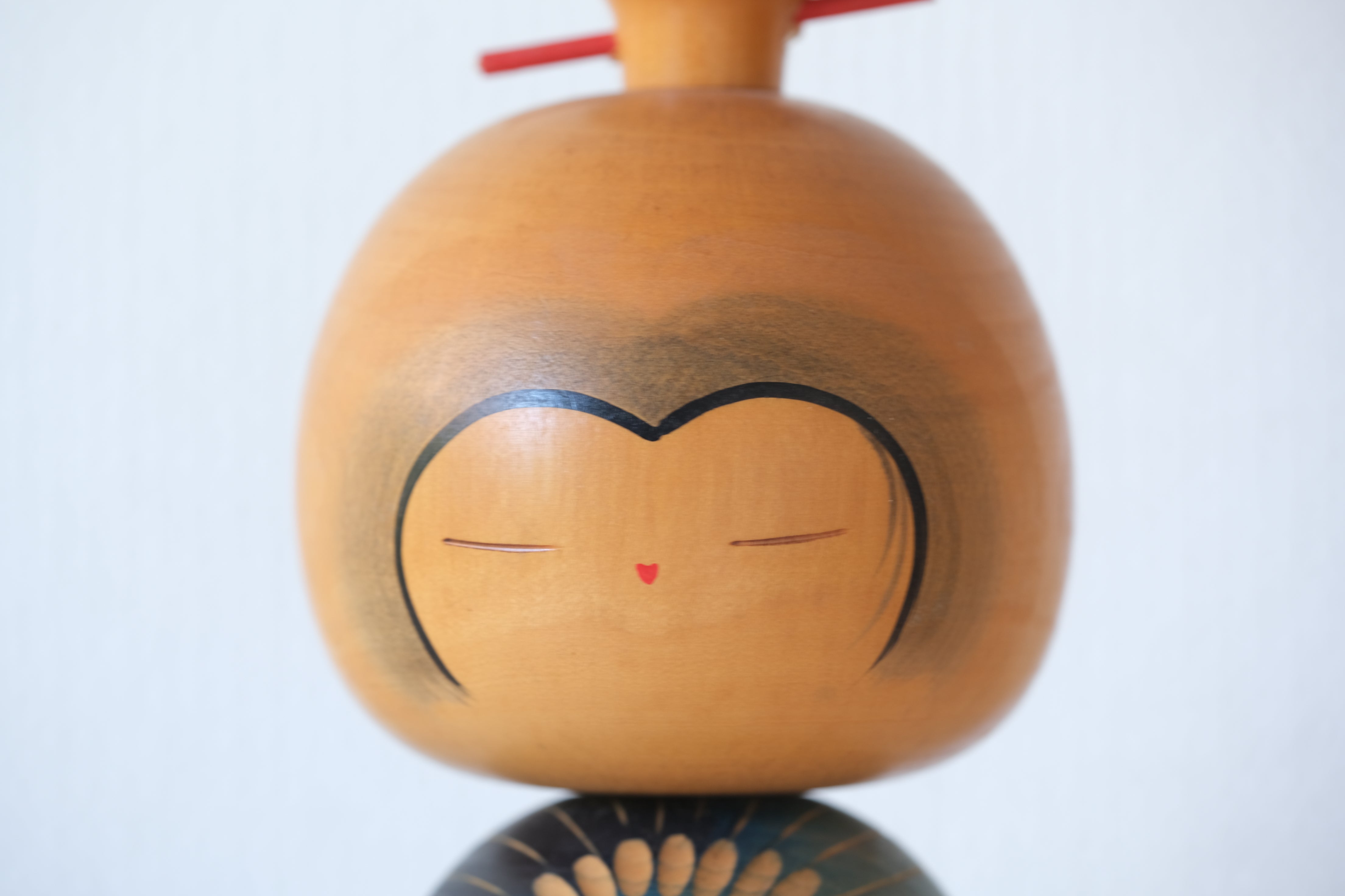 Rare vintage Creative Kokeshi by Yuji Kawase 川瀬祐志作 (1938-) | 19 cm