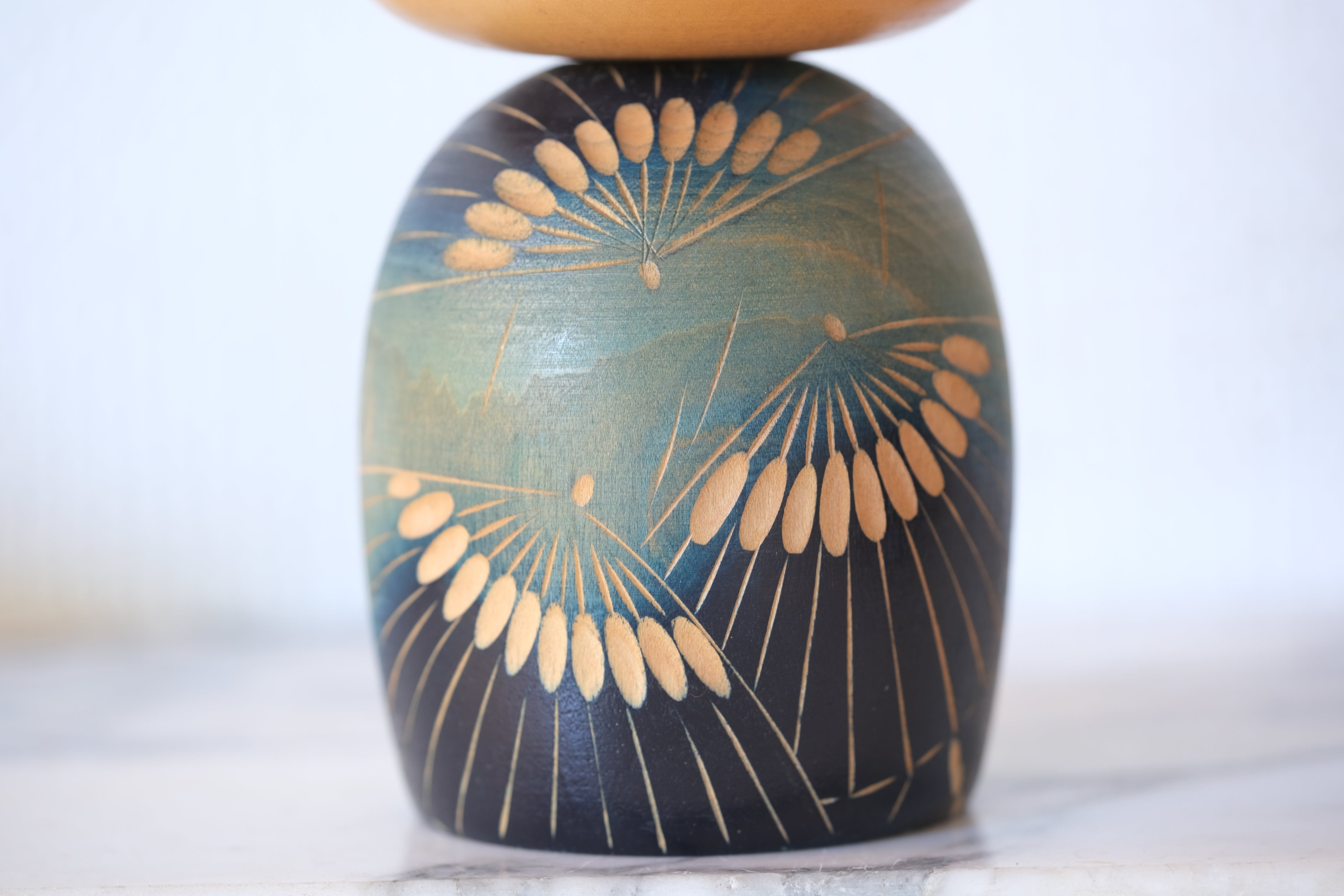 Rare vintage Creative Kokeshi by Yuji Kawase 川瀬祐志作 (1938-) | 19 cm