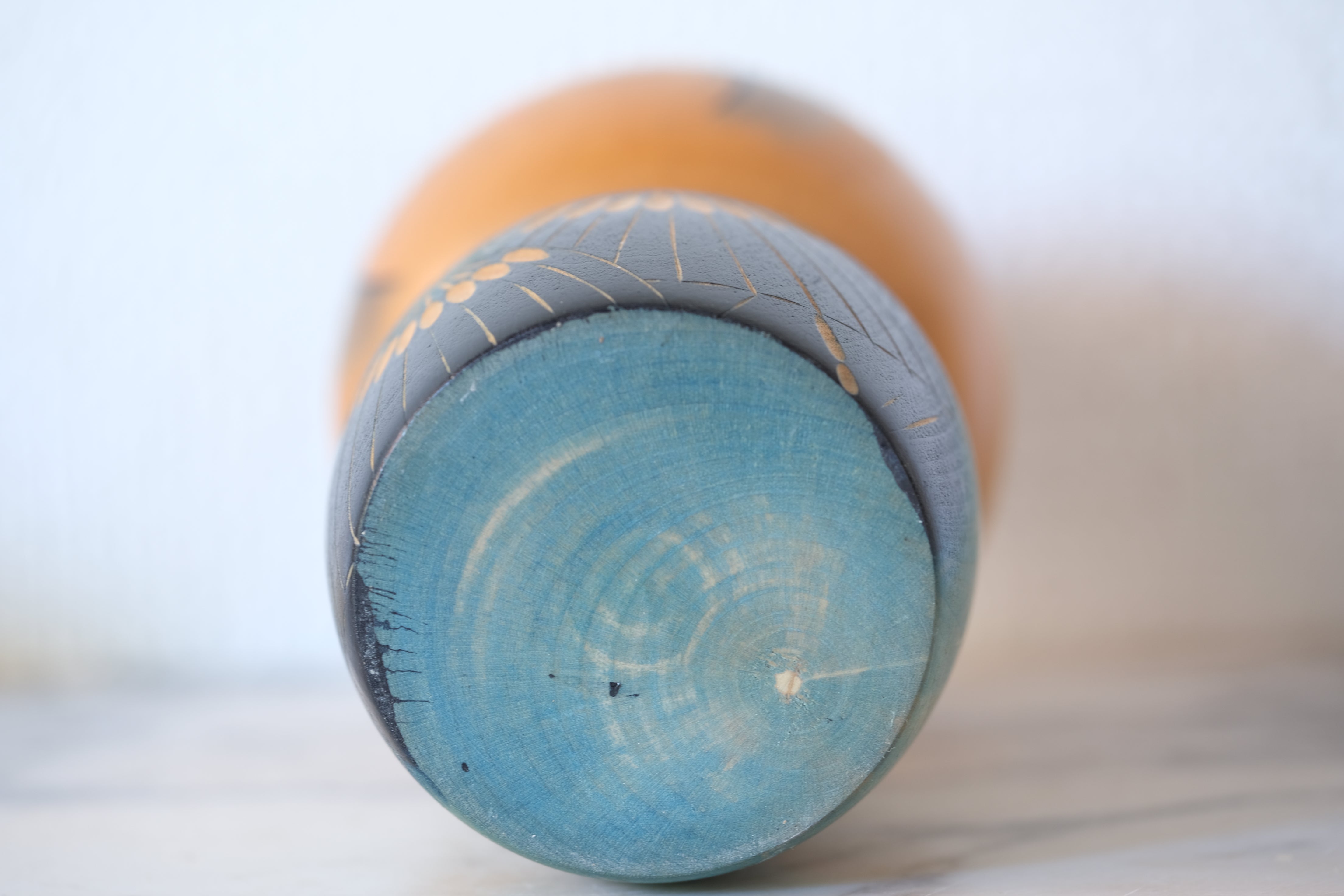 Rare vintage Creative Kokeshi by Yuji Kawase 川瀬祐志作 (1938-) | 19 cm