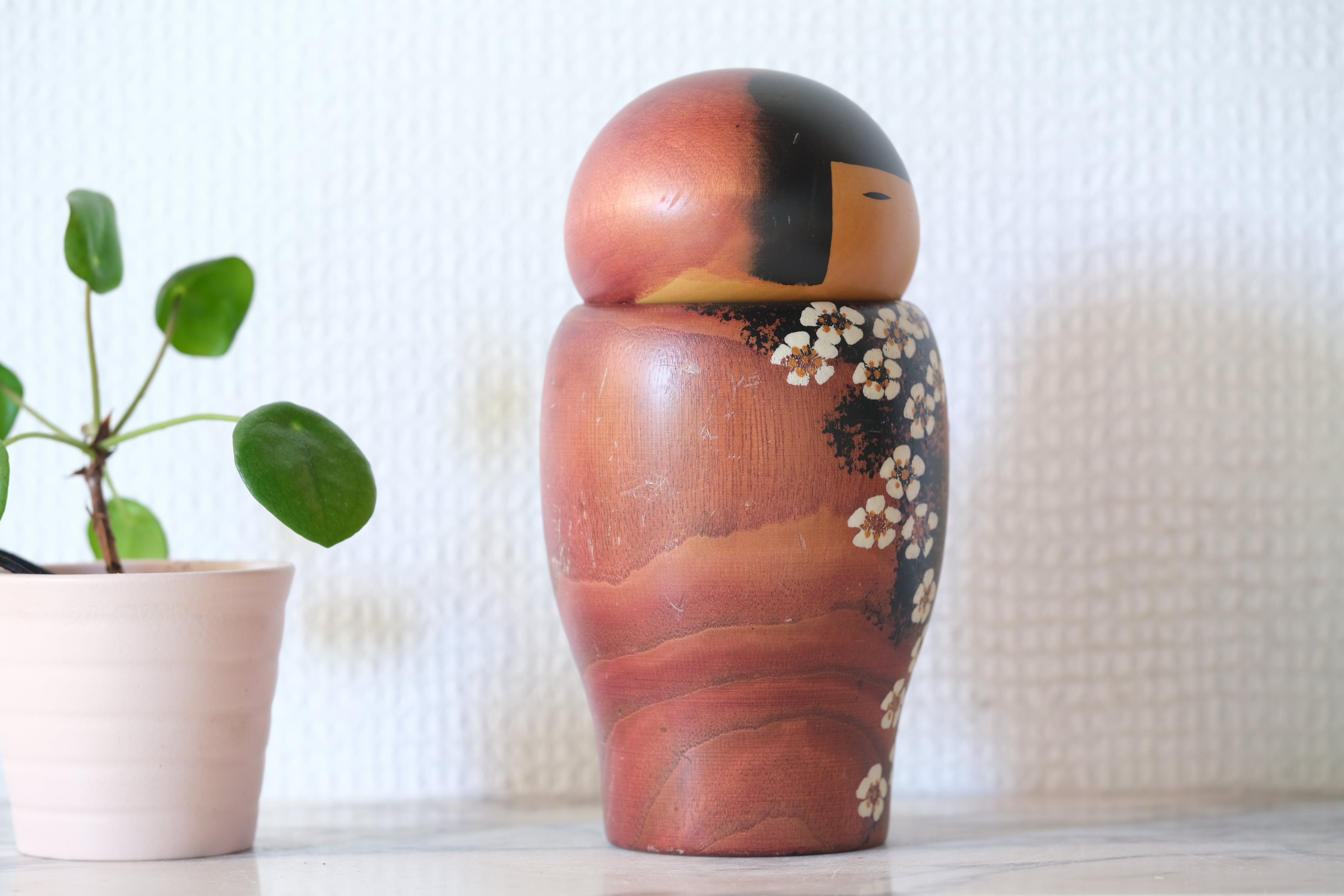 Cute Vintage Sosaku Kokeshi by Usaburo | 15,5 cm