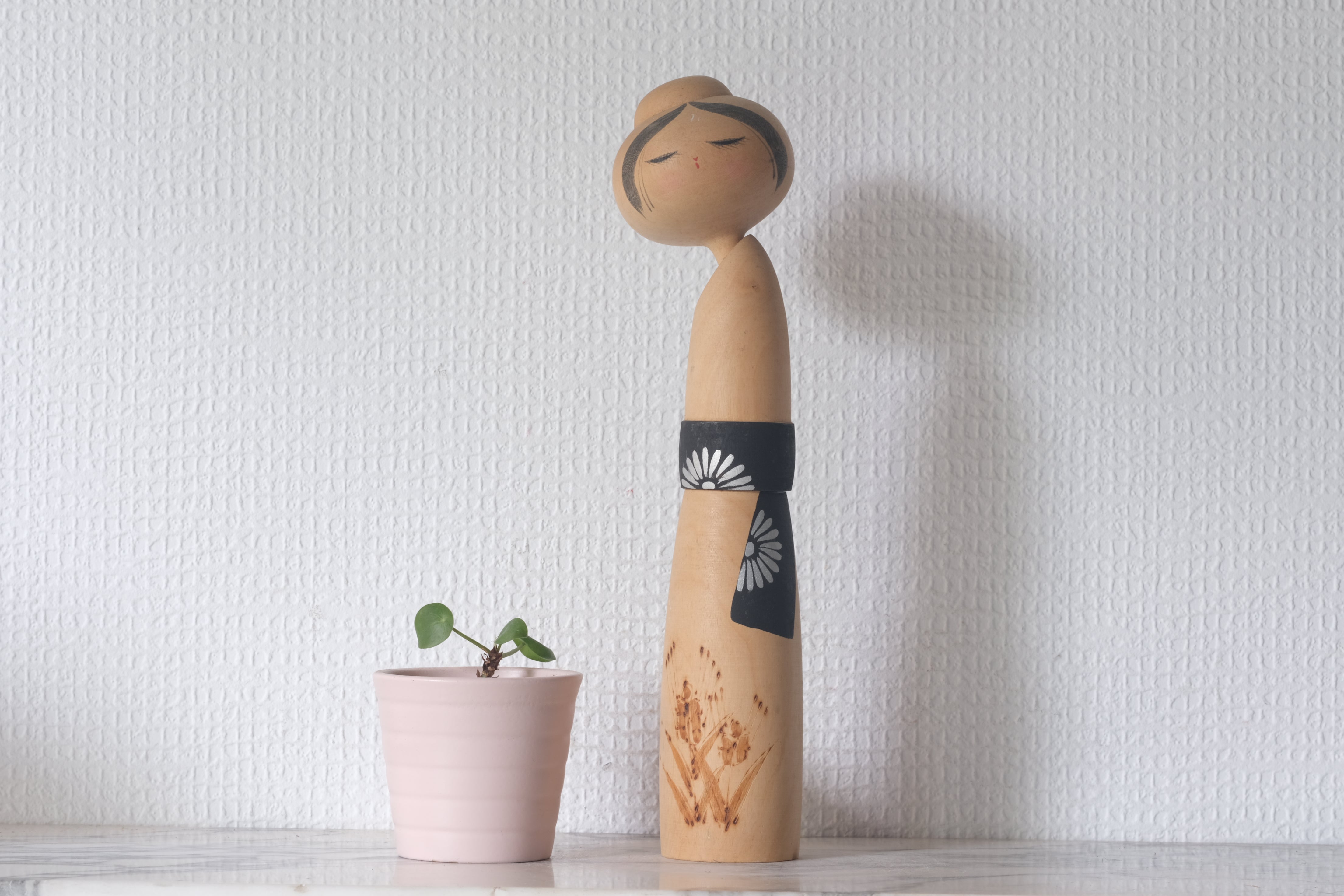 Vintage Sosaku Kokeshi By Sato Suigai 佐藤翠崕 (1920-) | Titled: "Spirit Of The Wheat" | 25,5 cm