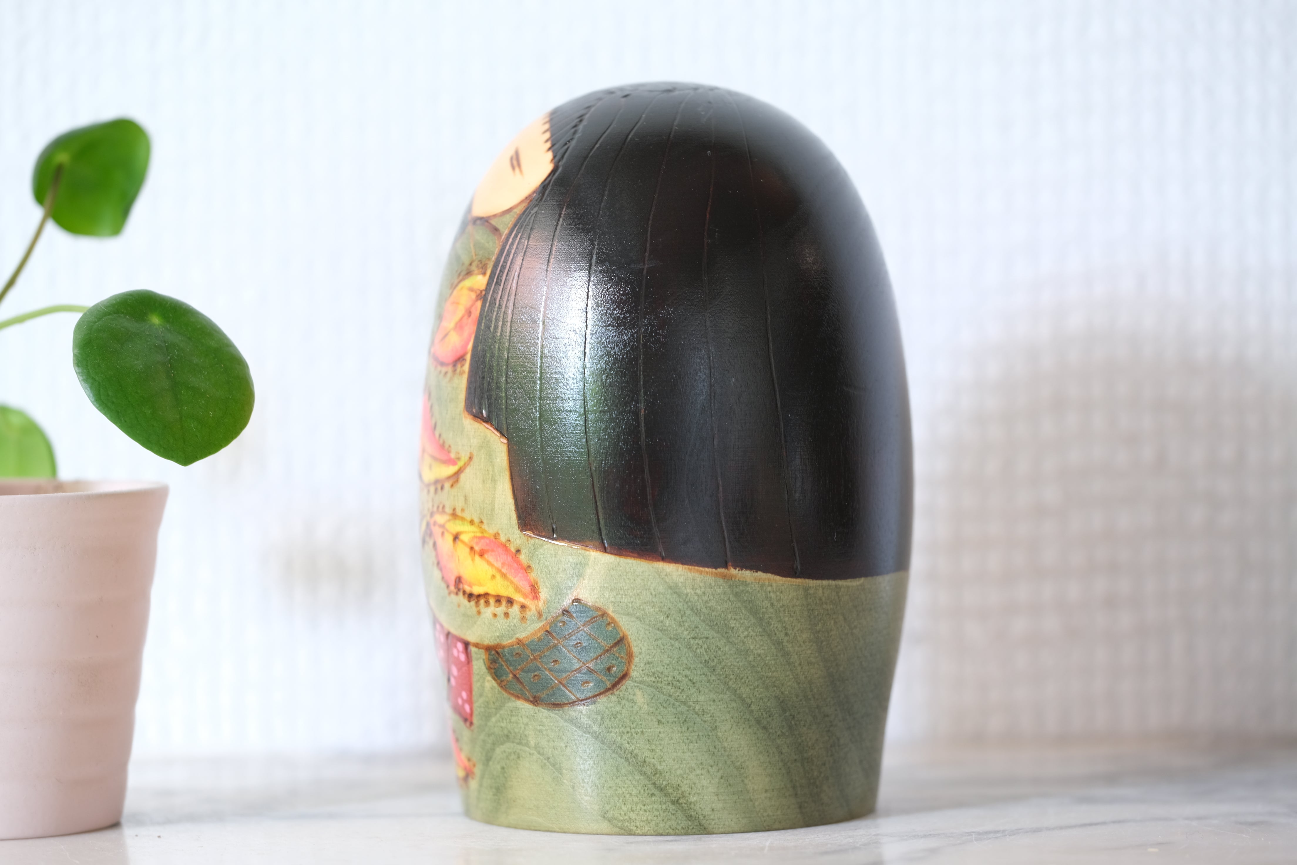 Vintage Creative Kokeshi by Miyagawa Kunio 宮川邦夫 (1933-) | 12,5 cm
