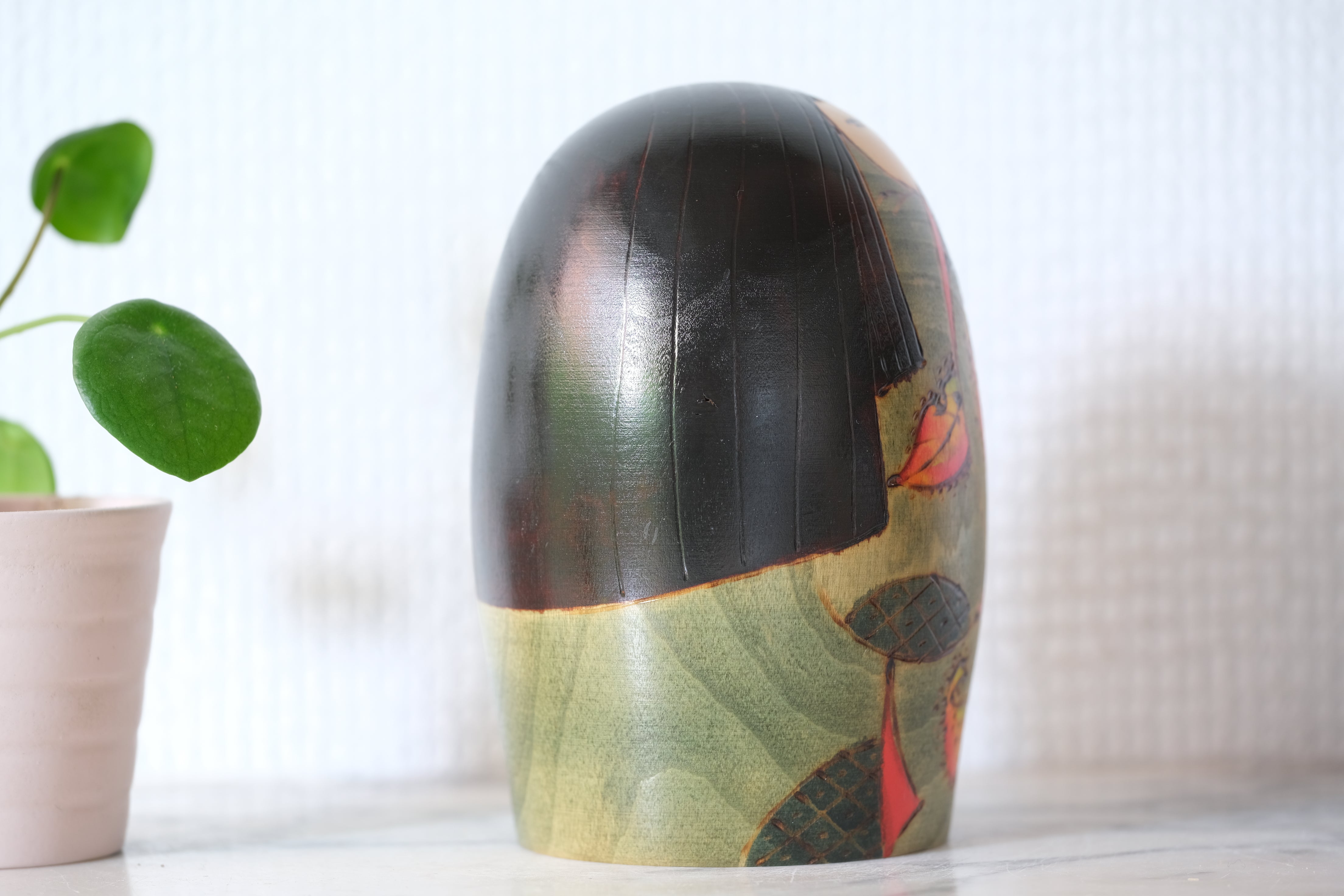 Vintage Creative Kokeshi by Miyagawa Kunio 宮川邦夫 (1933-) | 12,5 cm