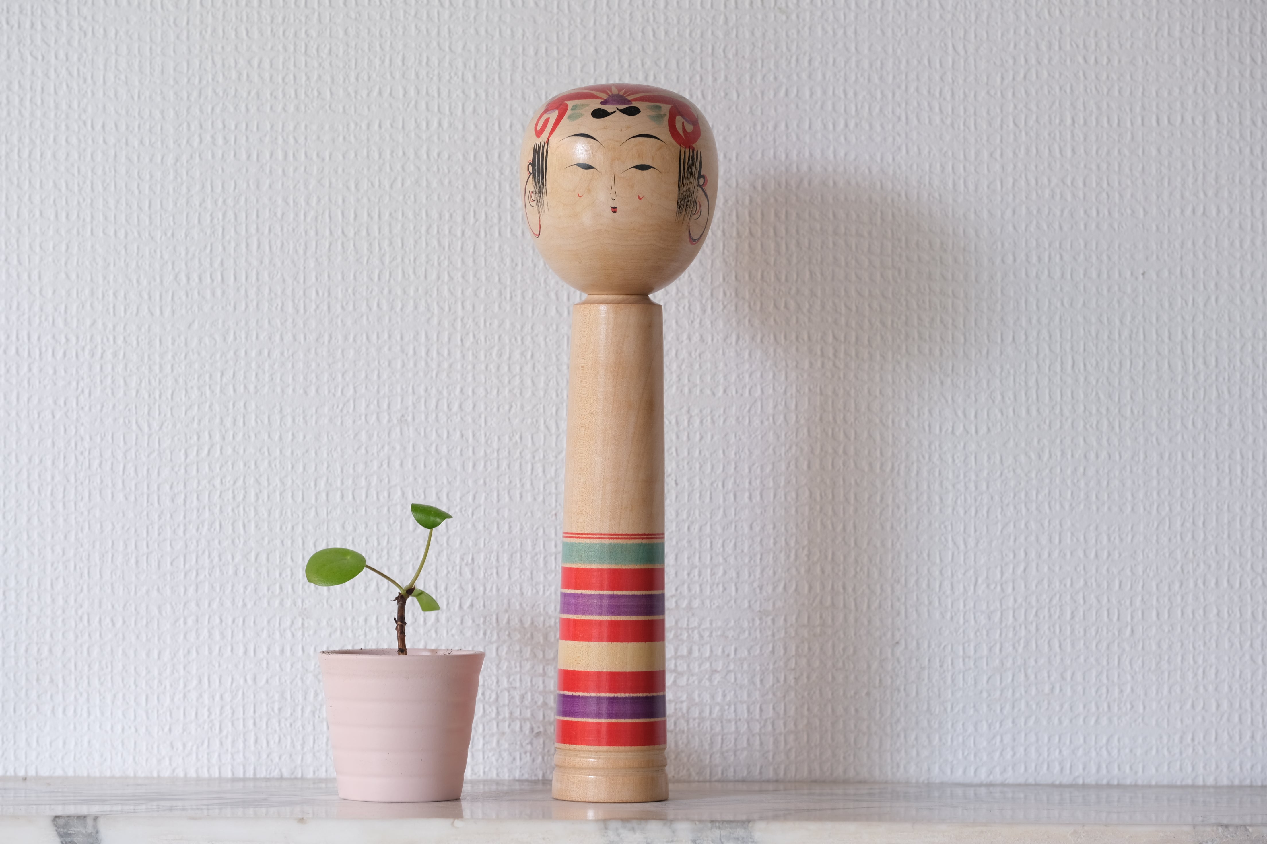 Traditional Yajirou Buddhist Kokeshi | Rattle | 29 cm