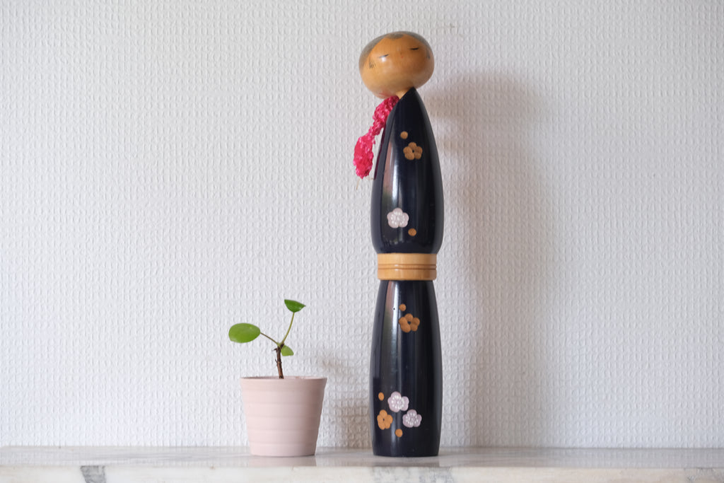 Vintage Sosaku Kokeshi by Sato Suigai 佐藤翠崕 (1920-) | 32,5 cm