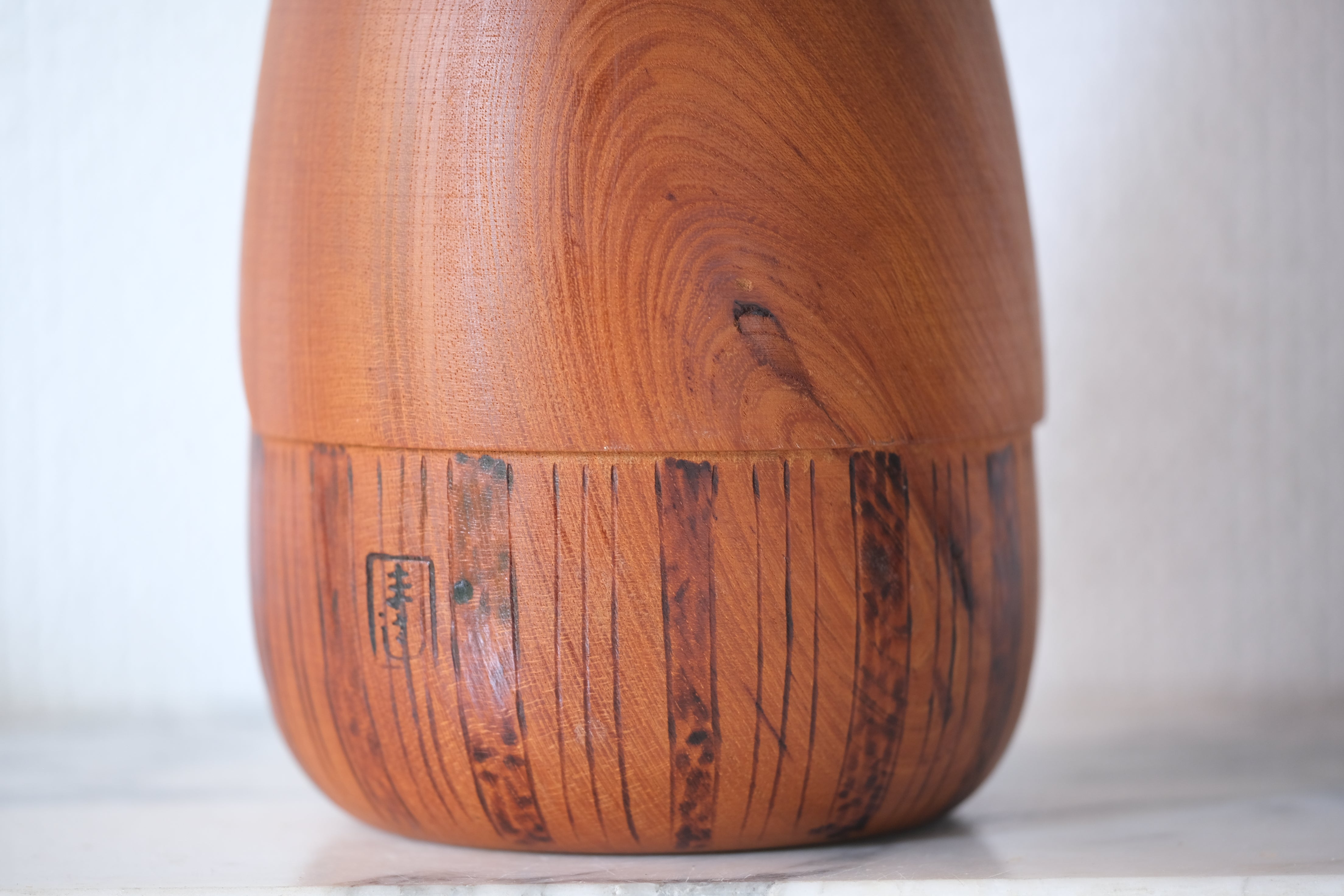 Exclusive Vintage Creative Kokeshi by Kato Masami 加藤正美 (1925-2012) | Titled: 雪国 - Yukiguni - Snow Country | 29,5 cm