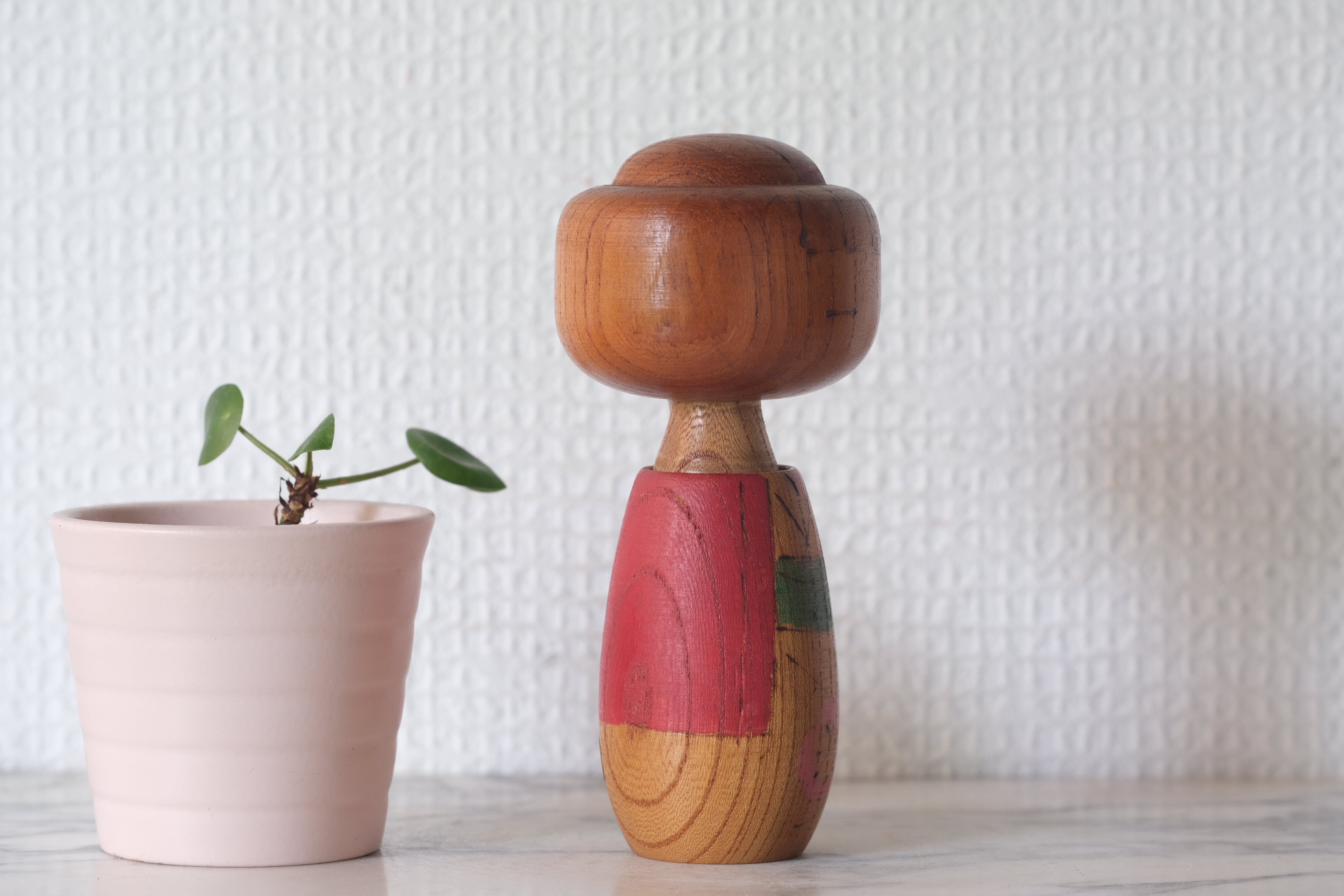 Vintage Sosaku Kokeshi by Toshiharu 利春作 | 12,5 cm