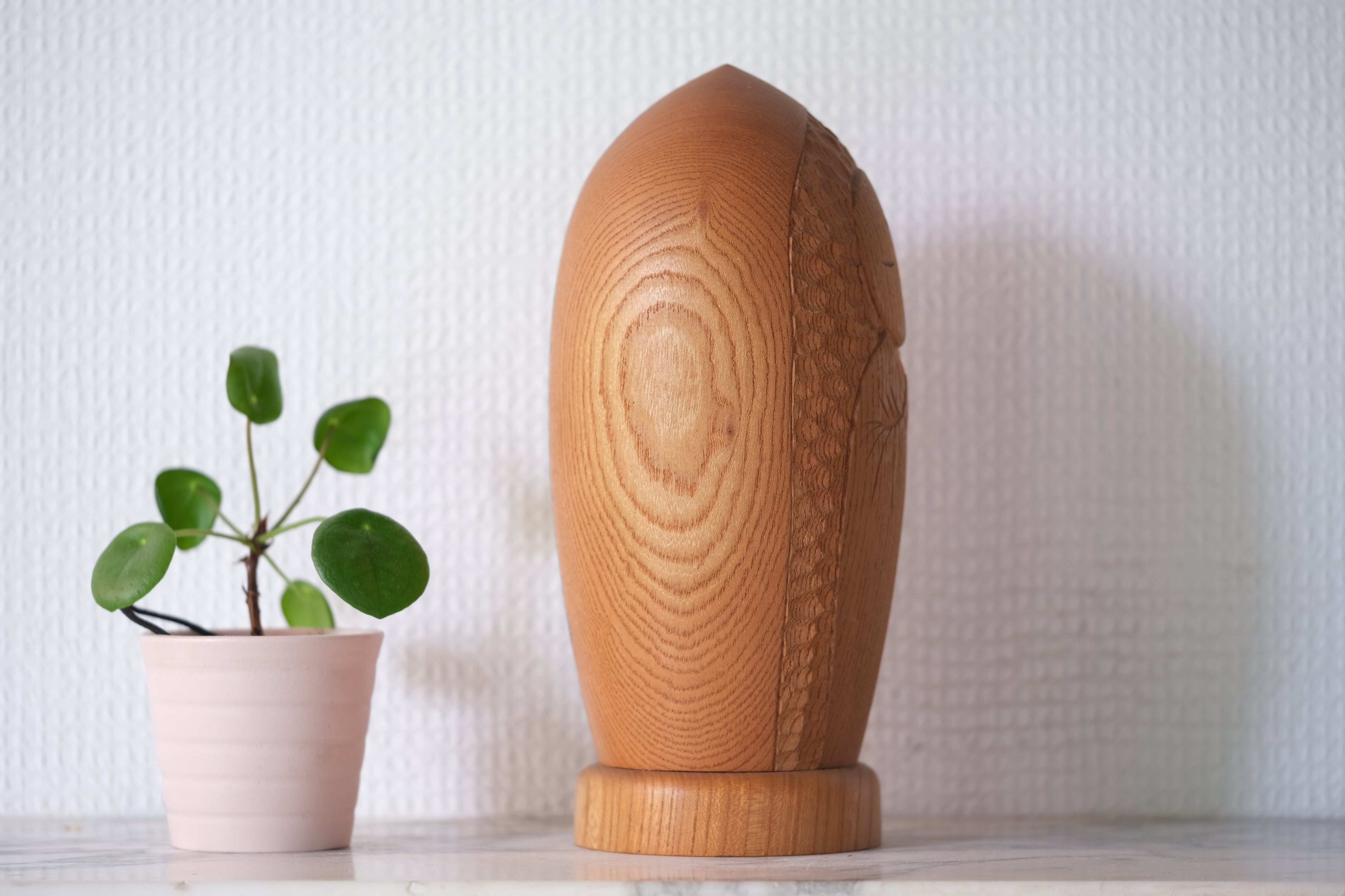 Rare Vintage Sosaku Kokeshi by Aoki Ryoka | Bodhisattva | 20,5 cm