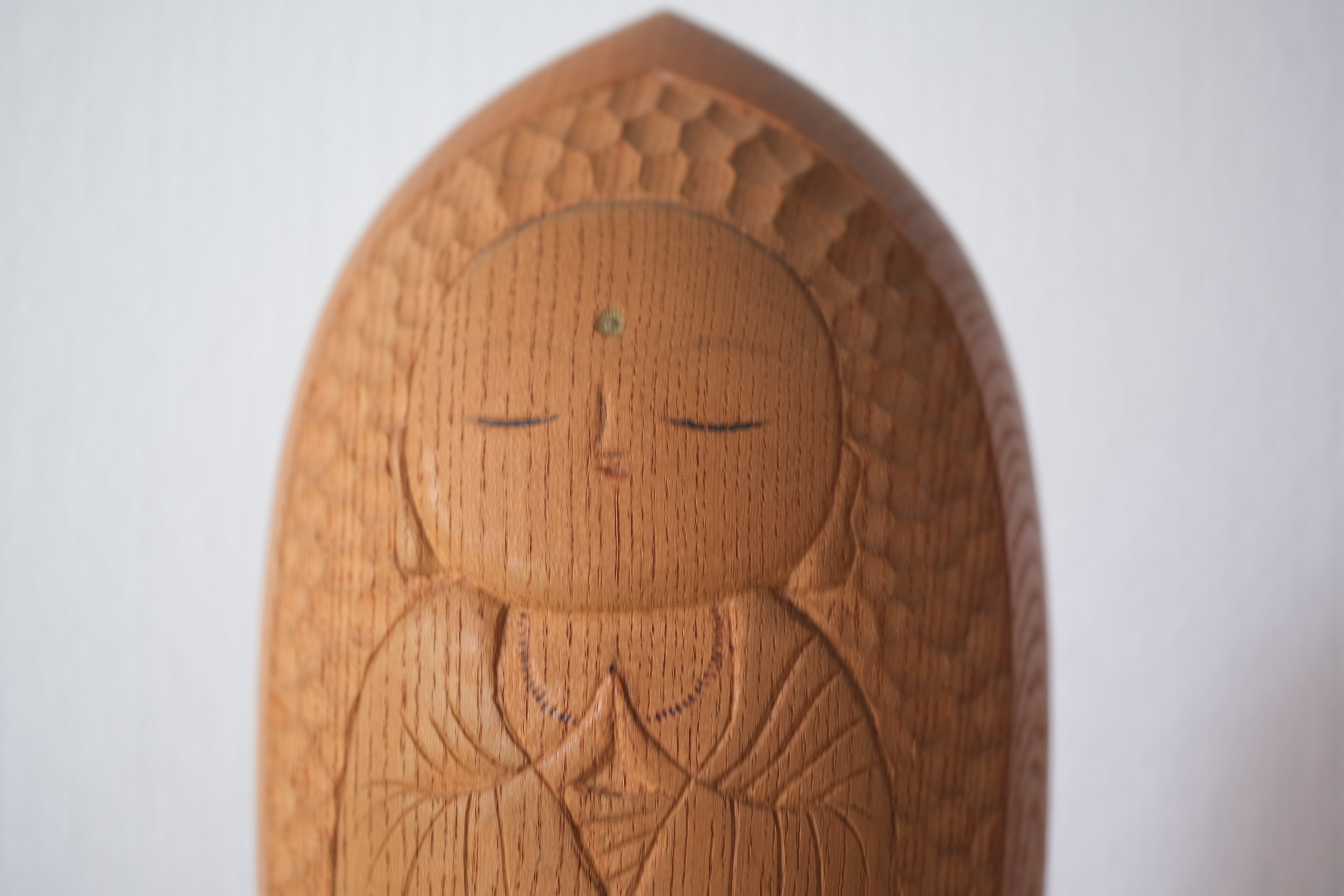 Rare Vintage Sosaku Kokeshi by Aoki Ryoka | Bodhisattva | 20,5 cm
