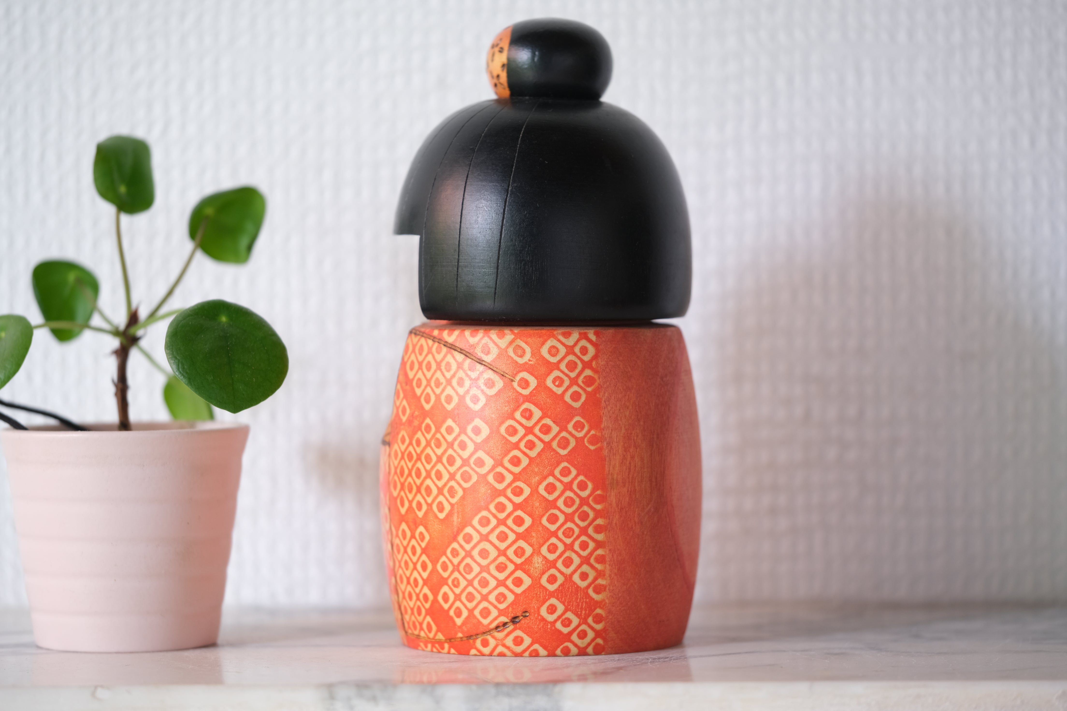 Rare Vintage Gumma Kokeshi by Kazuo Takamizawa 高見沢一夫 (1927-) | 16,5 cm