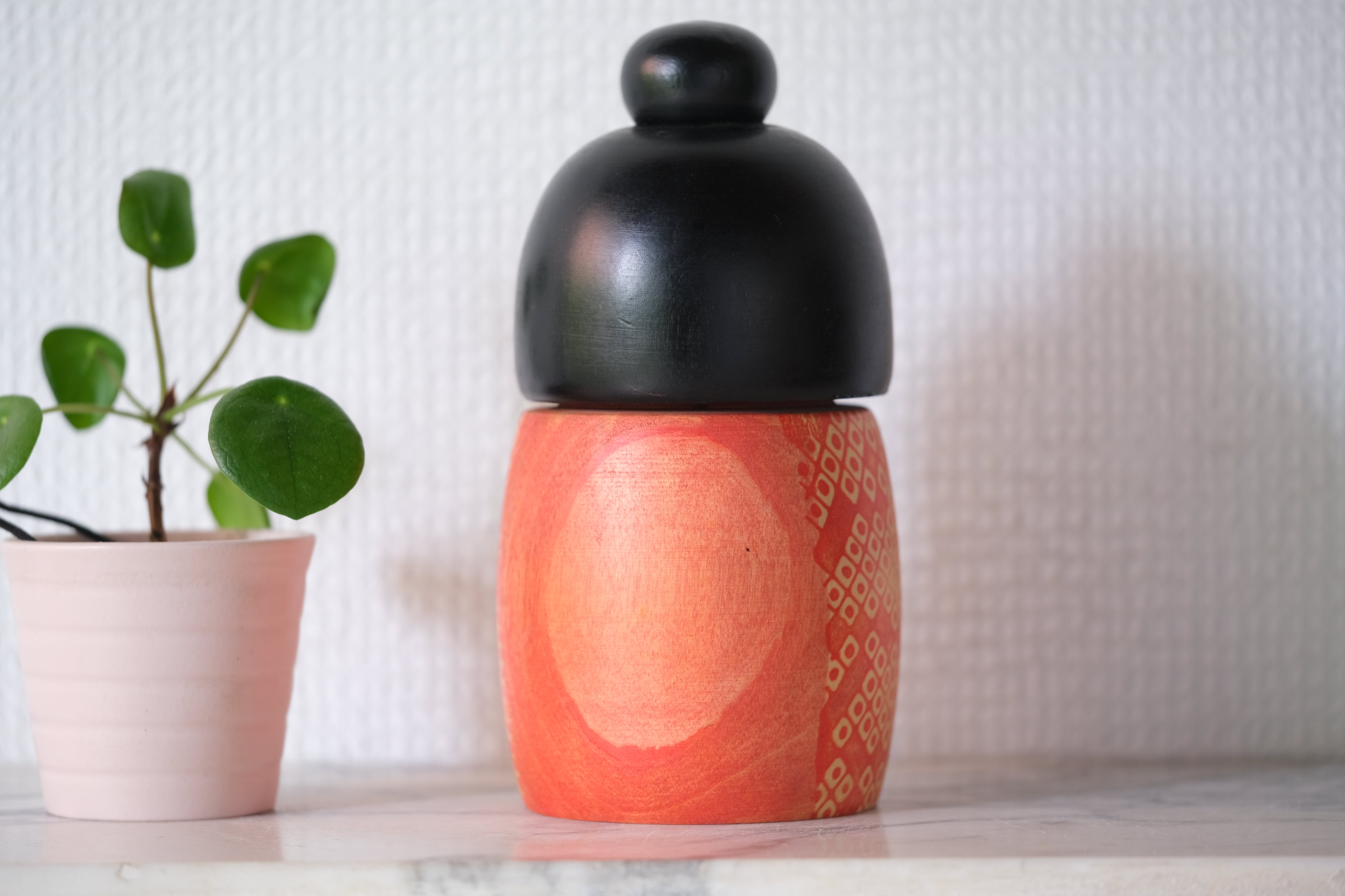 Rare Vintage Gumma Kokeshi by Kazuo Takamizawa 高見沢一夫 (1927-) | 16,5 cm