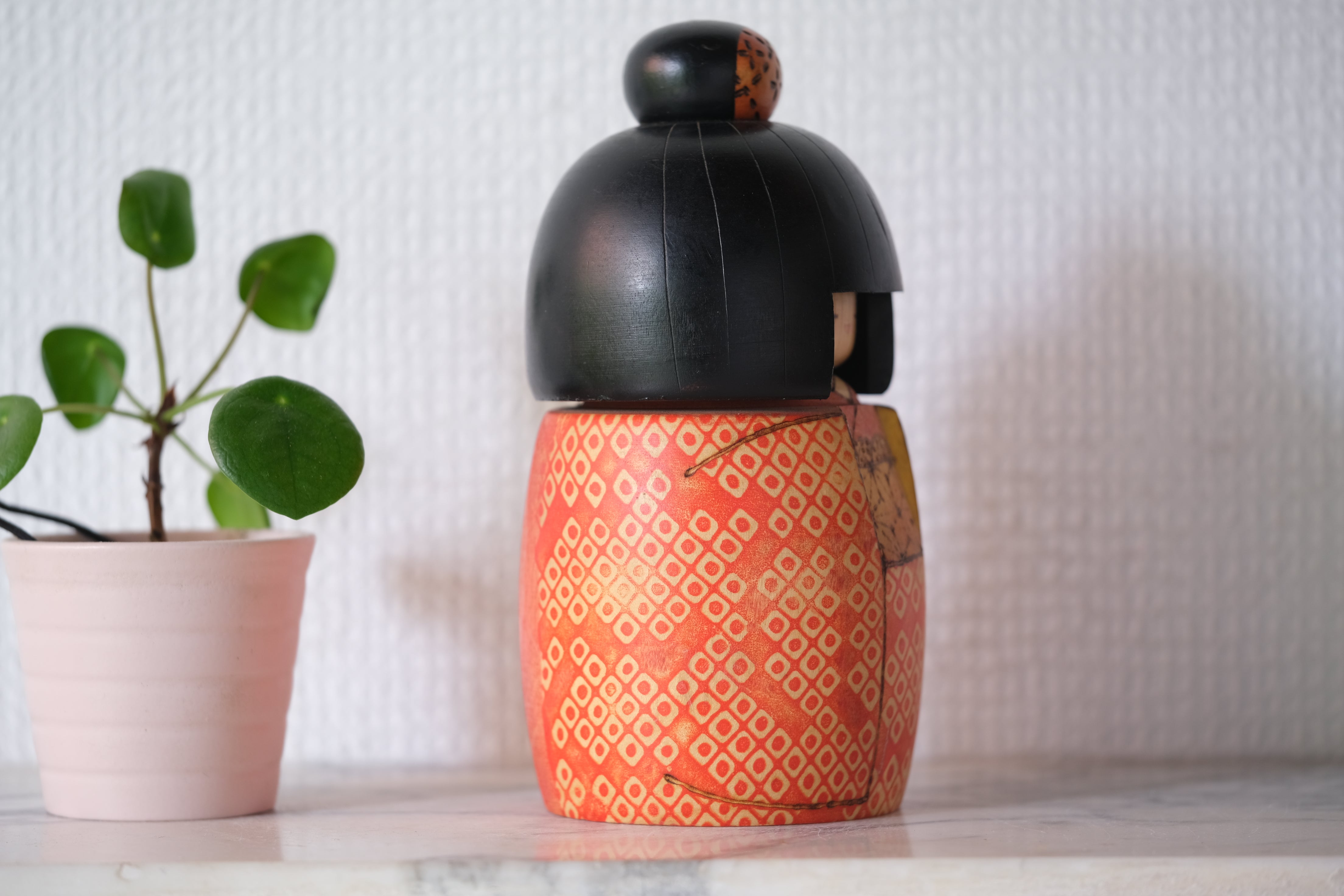 Rare Vintage Gumma Kokeshi by Kazuo Takamizawa 高見沢一夫 (1927-) | 16,5 cm