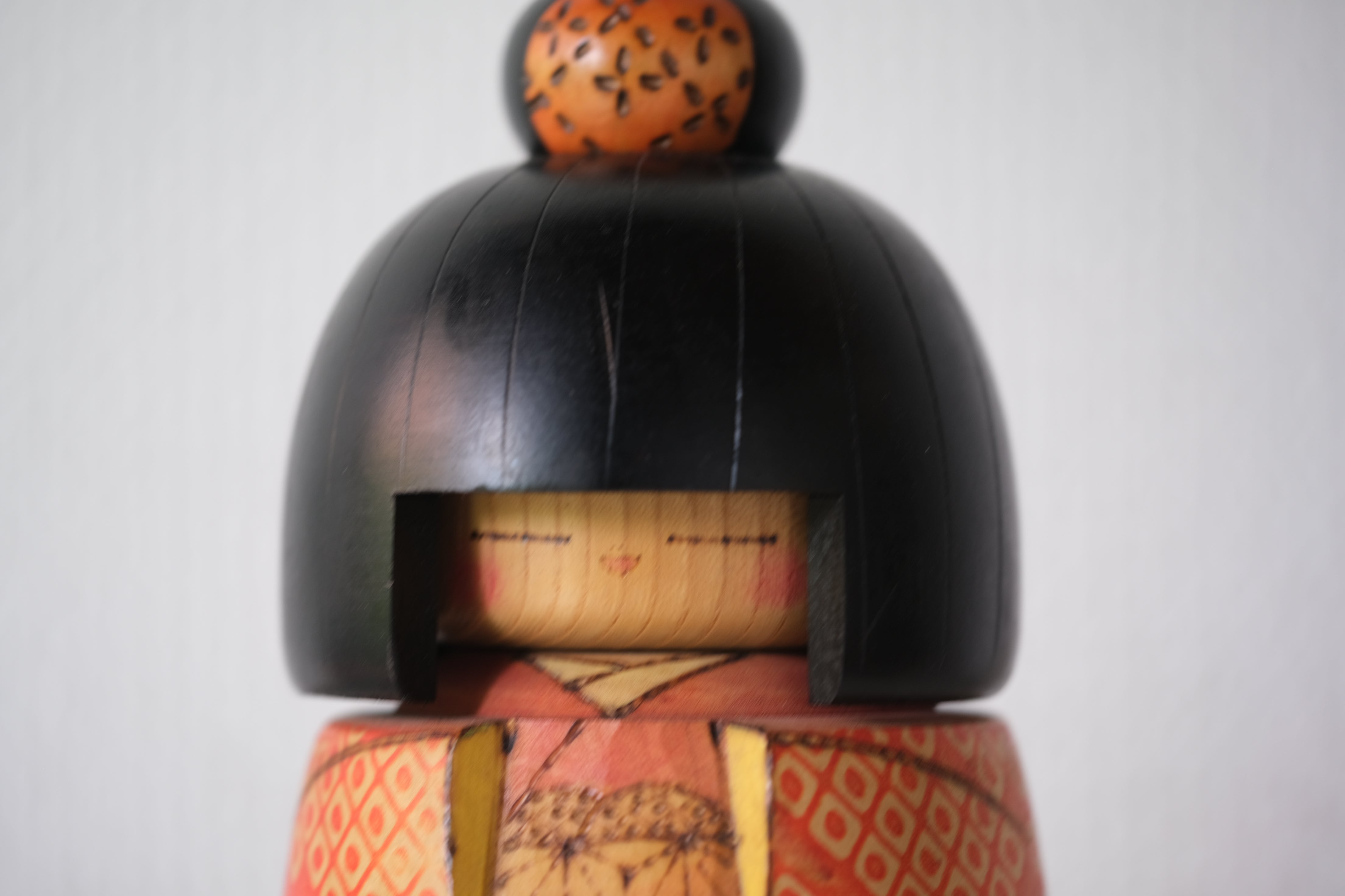 Rare Vintage Gumma Kokeshi by Kazuo Takamizawa 高見沢一夫 (1927-) | 16,5 cm