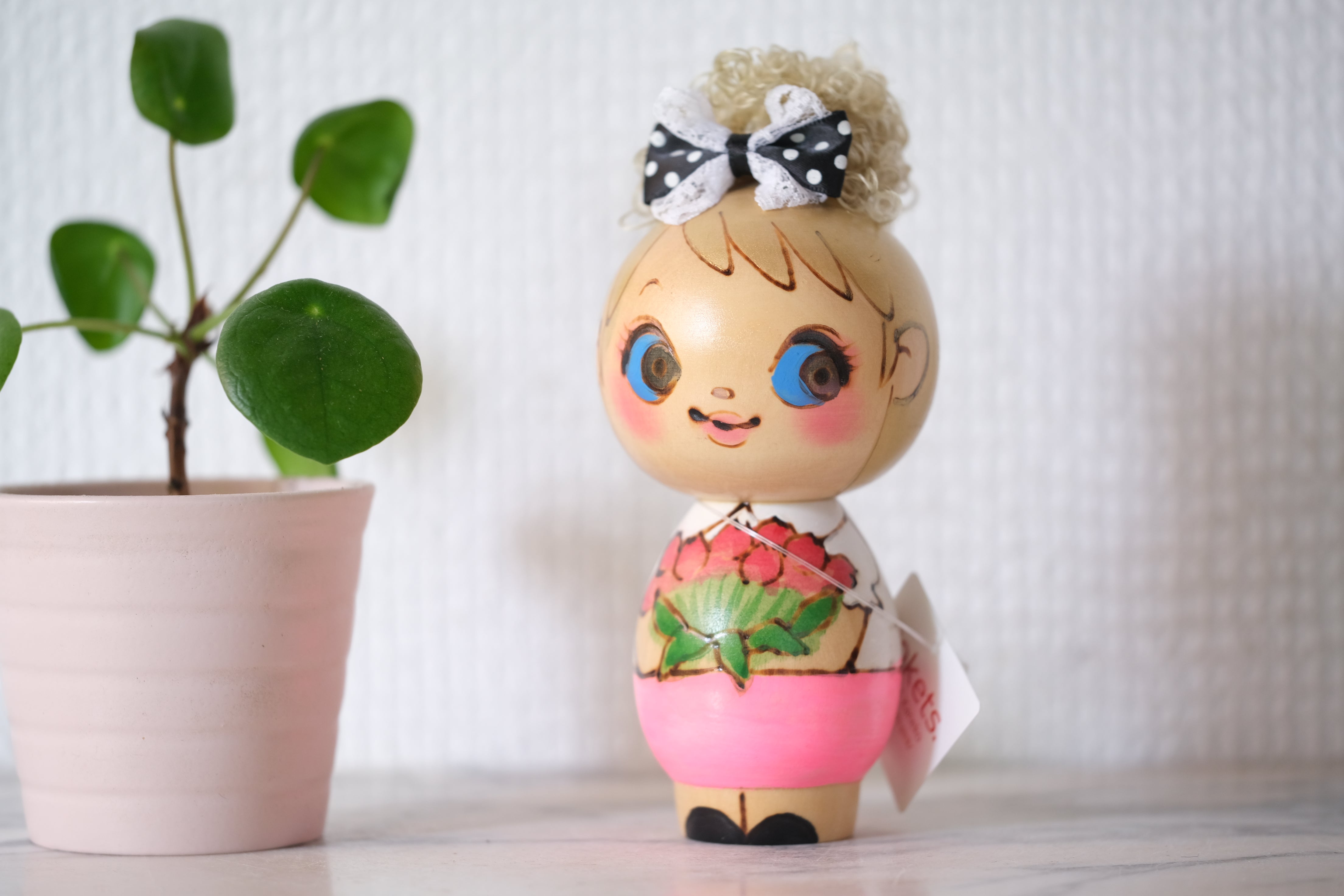 Cokets | Kokeshi Inspired Doll | 13 cm