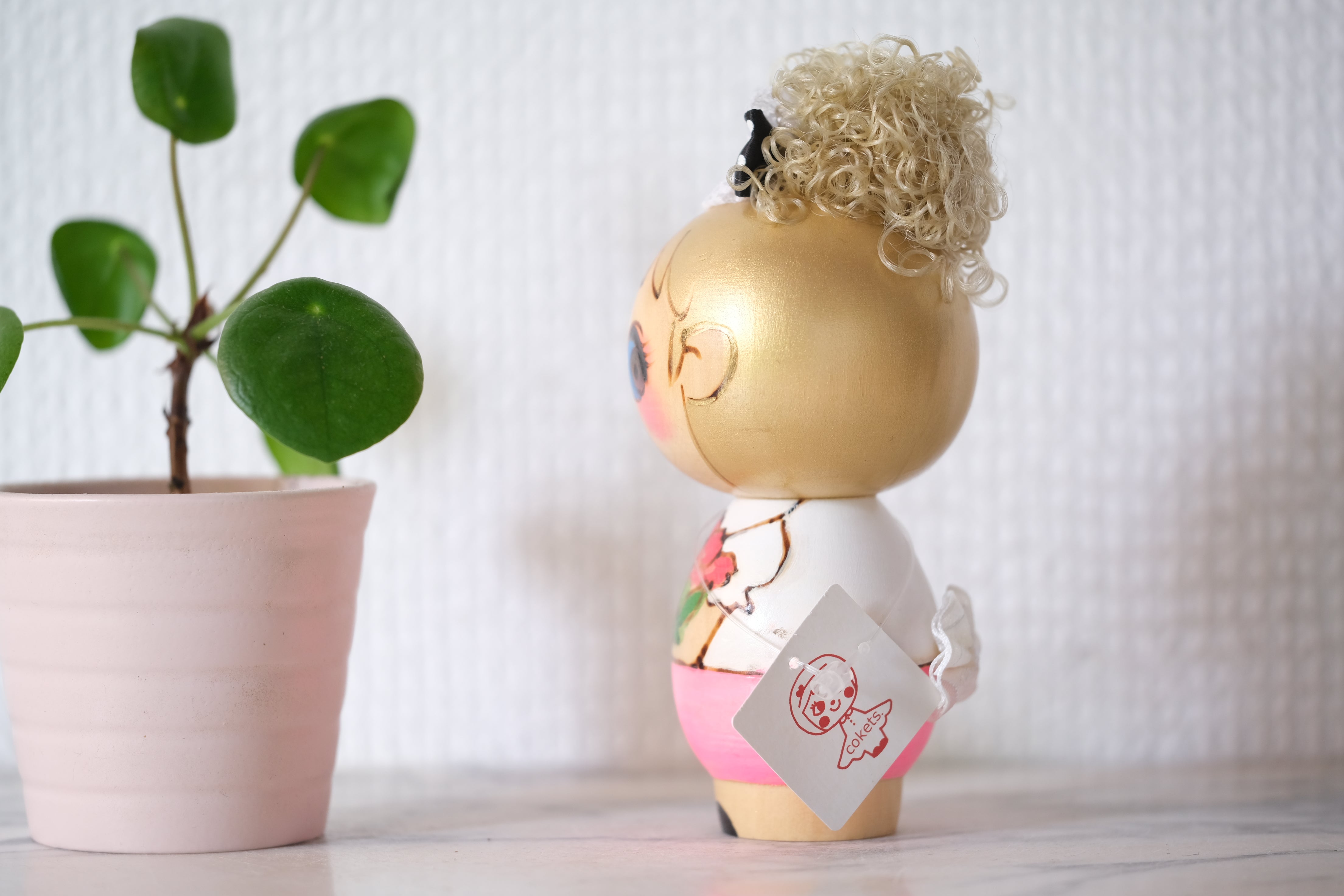 Cokets | Kokeshi Inspired Doll | 13 cm