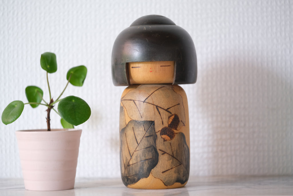 Vintage Gumma Kokeshi by Yuji Kawase 川瀬祐志作 (1938-) | 17 cm
