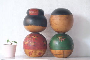 Large Pair of Vintage Creative Kokeshi | 23 cm