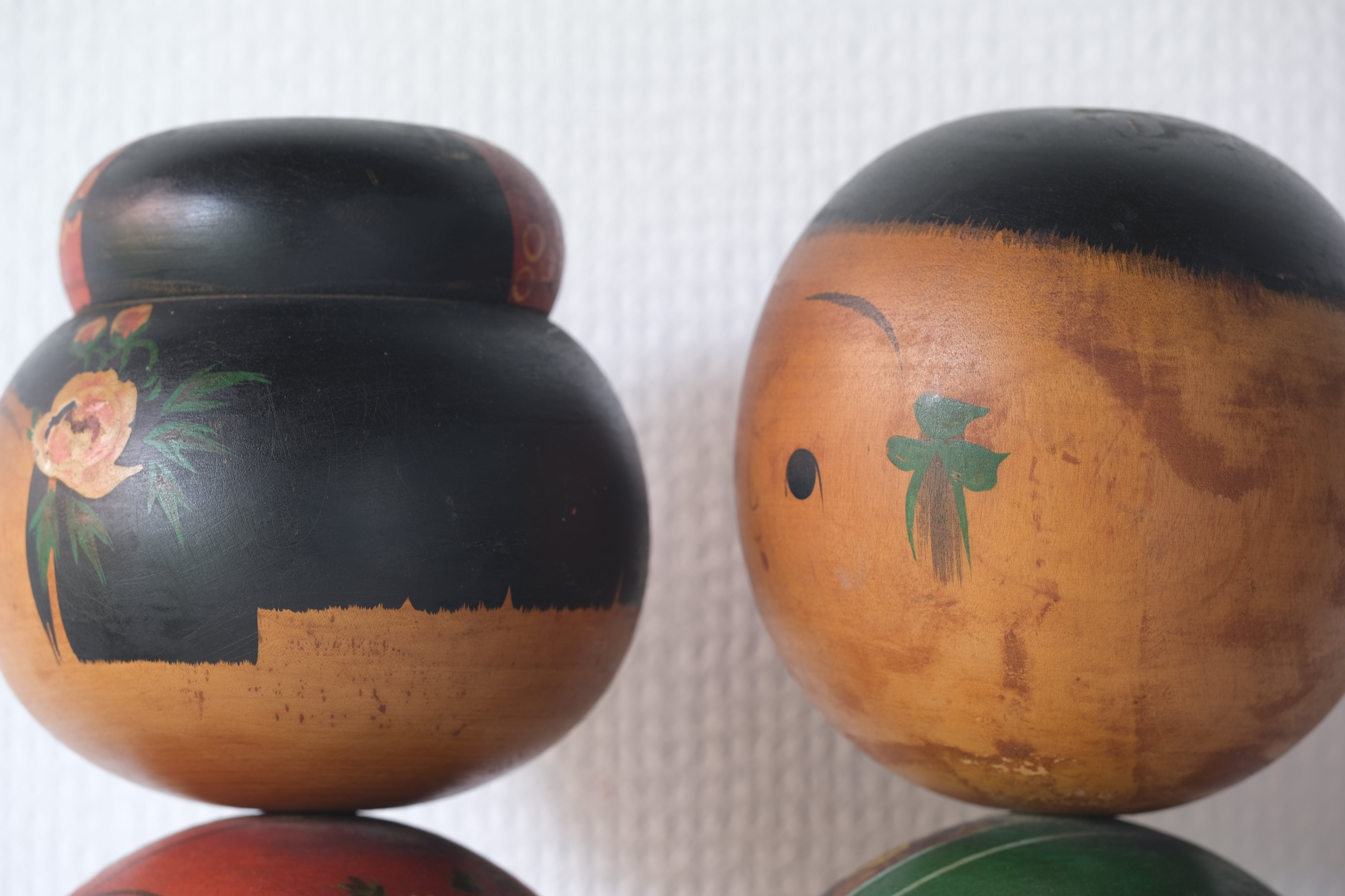 Large Pair of Vintage Creative Kokeshi | 23 cm