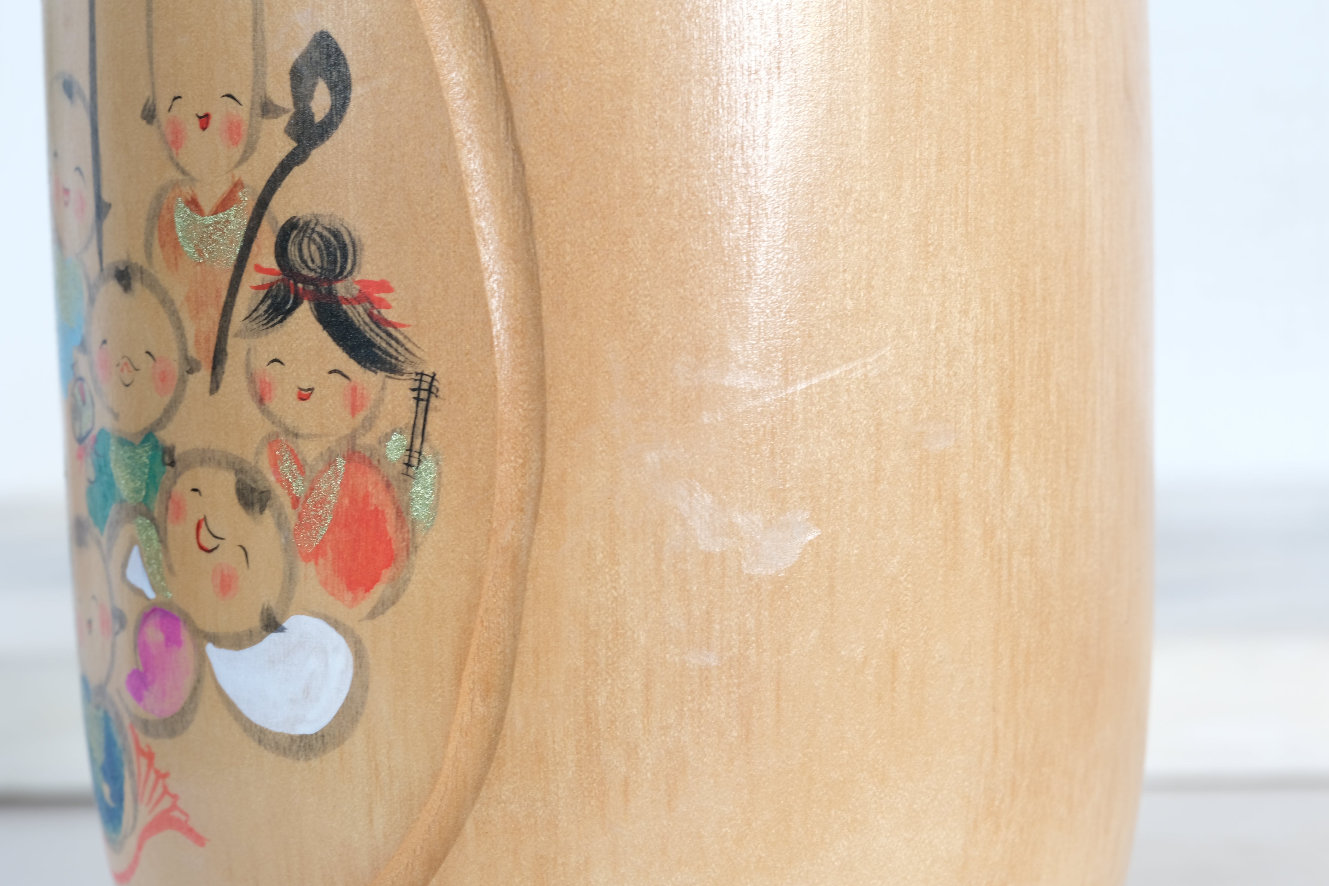 Vintage Creative Kokeshi by Sato Koson | Seven Lucky Gods | 34,5 cm