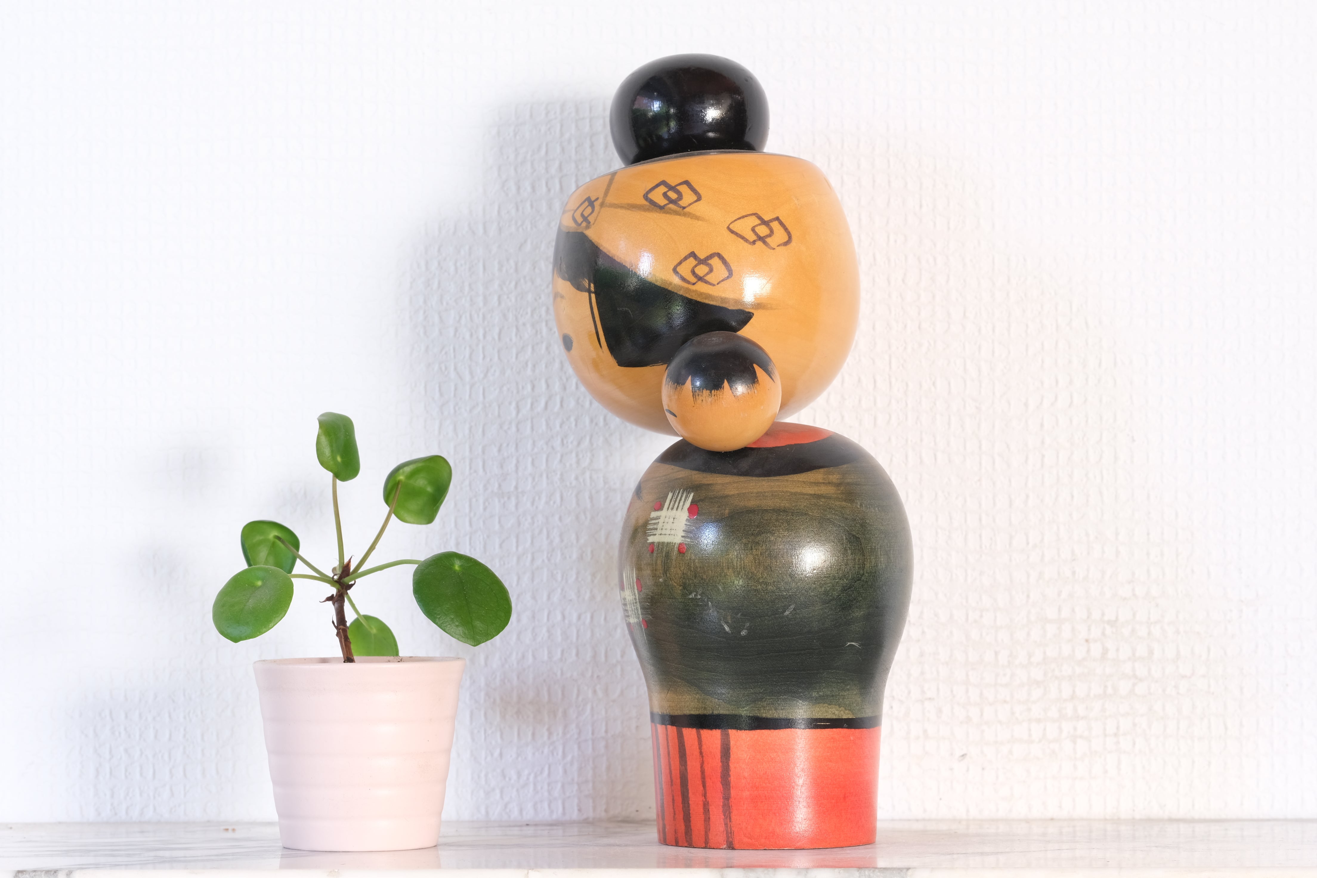 Vintage Creative Kokeshi by Miyashita Hajime (1940-retired) | Oshin - Babysitter | 24,5 cm