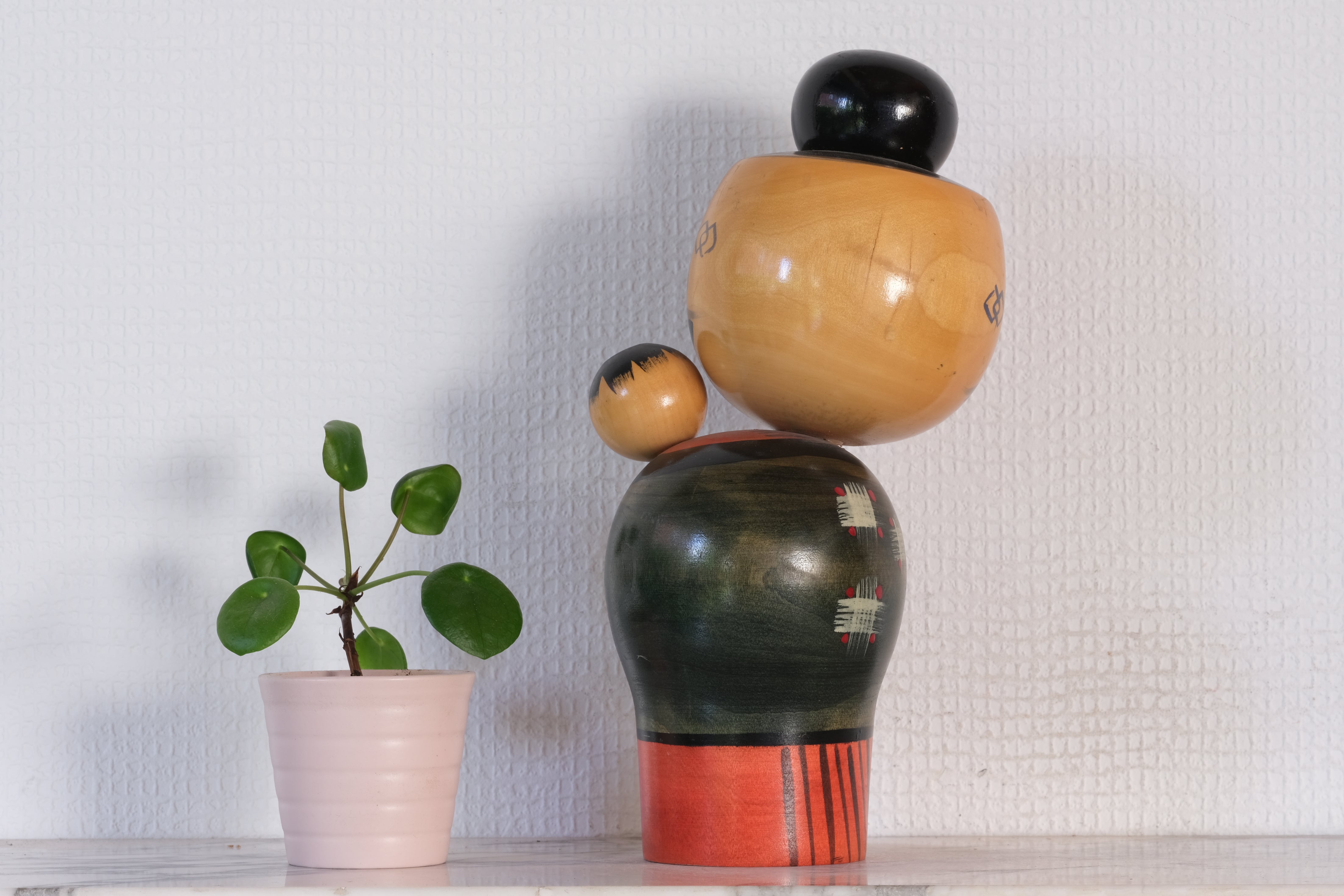 Vintage Creative Kokeshi by Miyashita Hajime (1940-retired) | Oshin - Babysitter | 24,5 cm