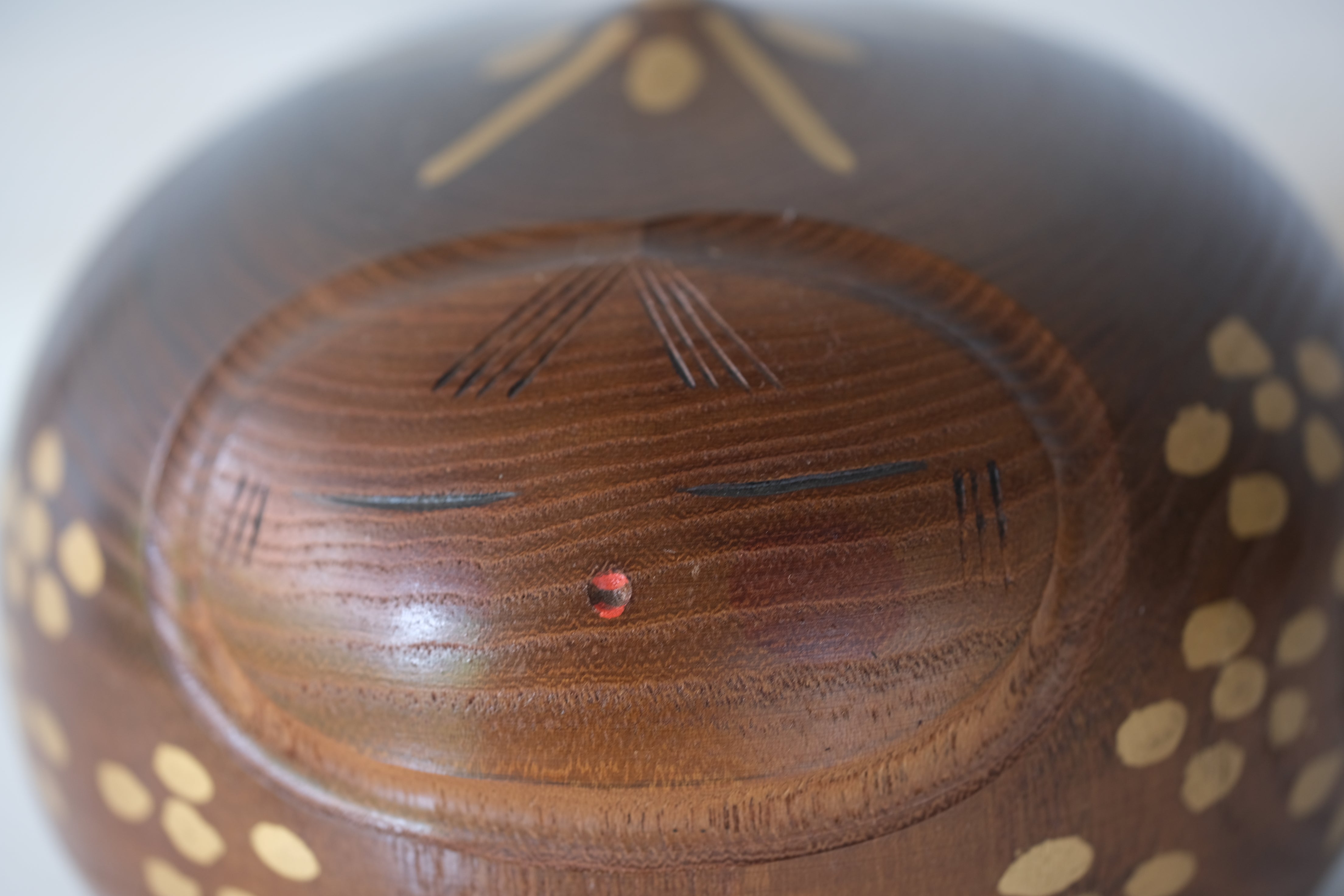 Vintage Creative Kokeshi by Miyajima Muhitsu 宮島 無筆 (1929-) | 7 cm