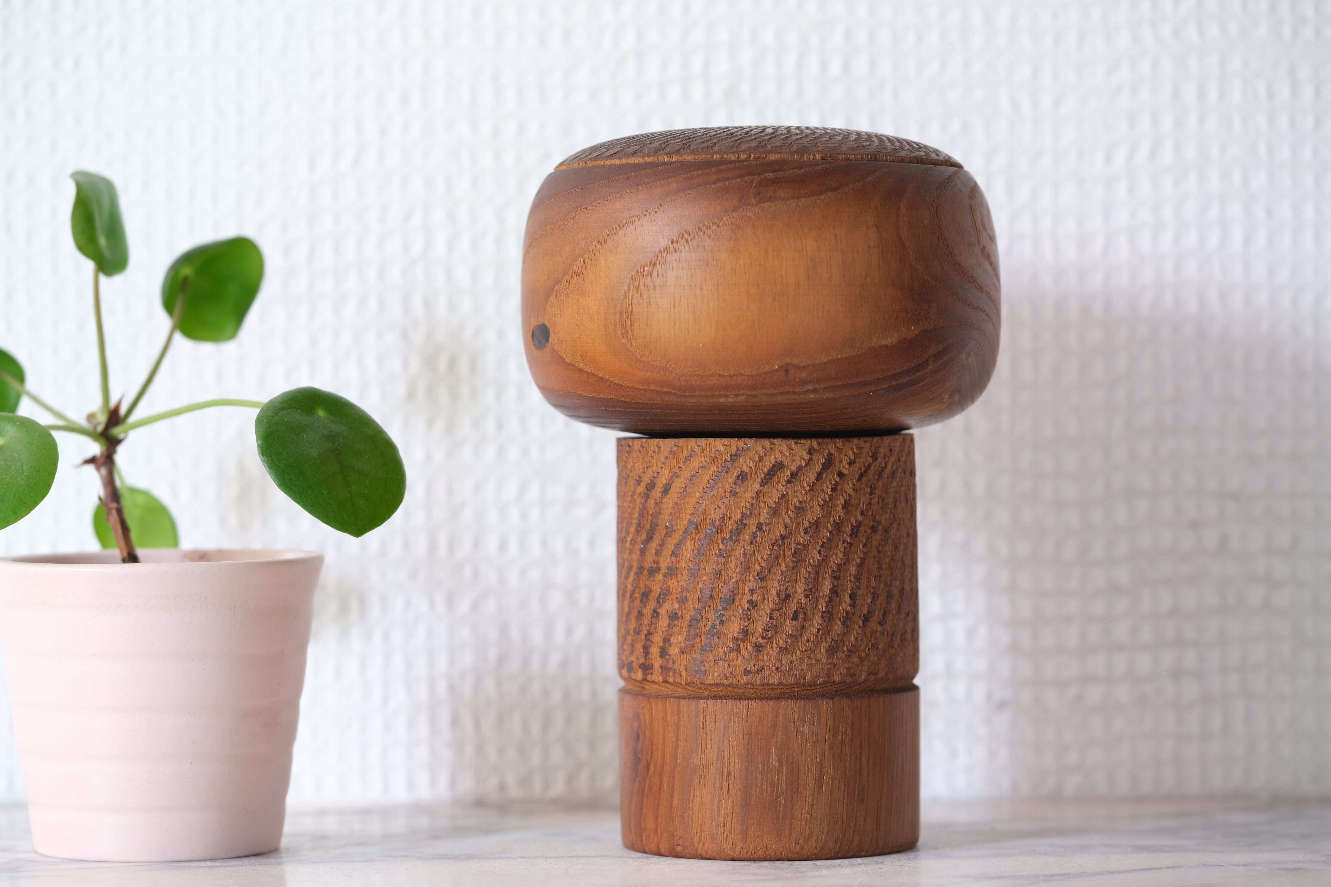 Exclusive Vintage Sosaku Kokeshi by Hideo Ishihara (1925-1999) | 14 cm